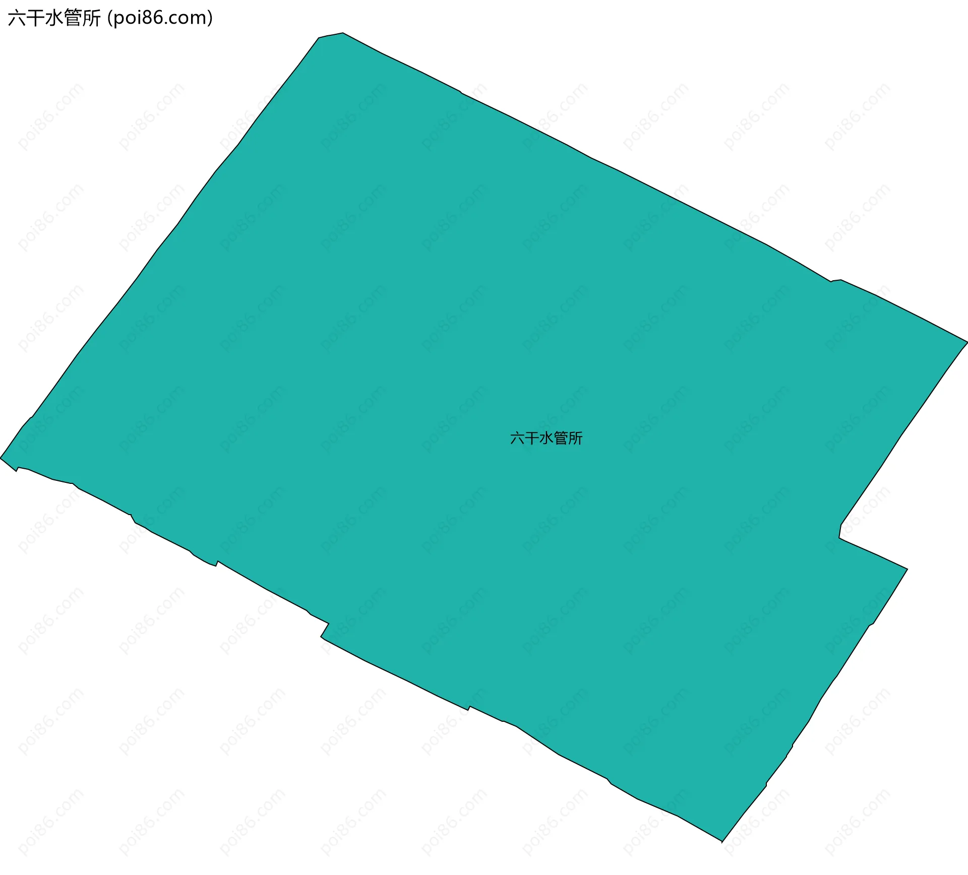 六干水管所边界地图