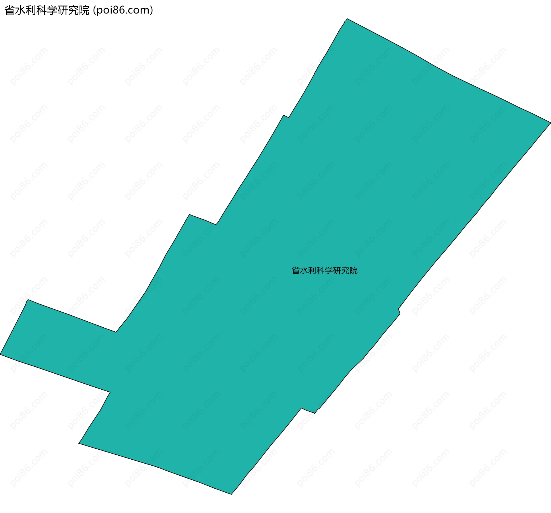 省水利科学研究院边界地图