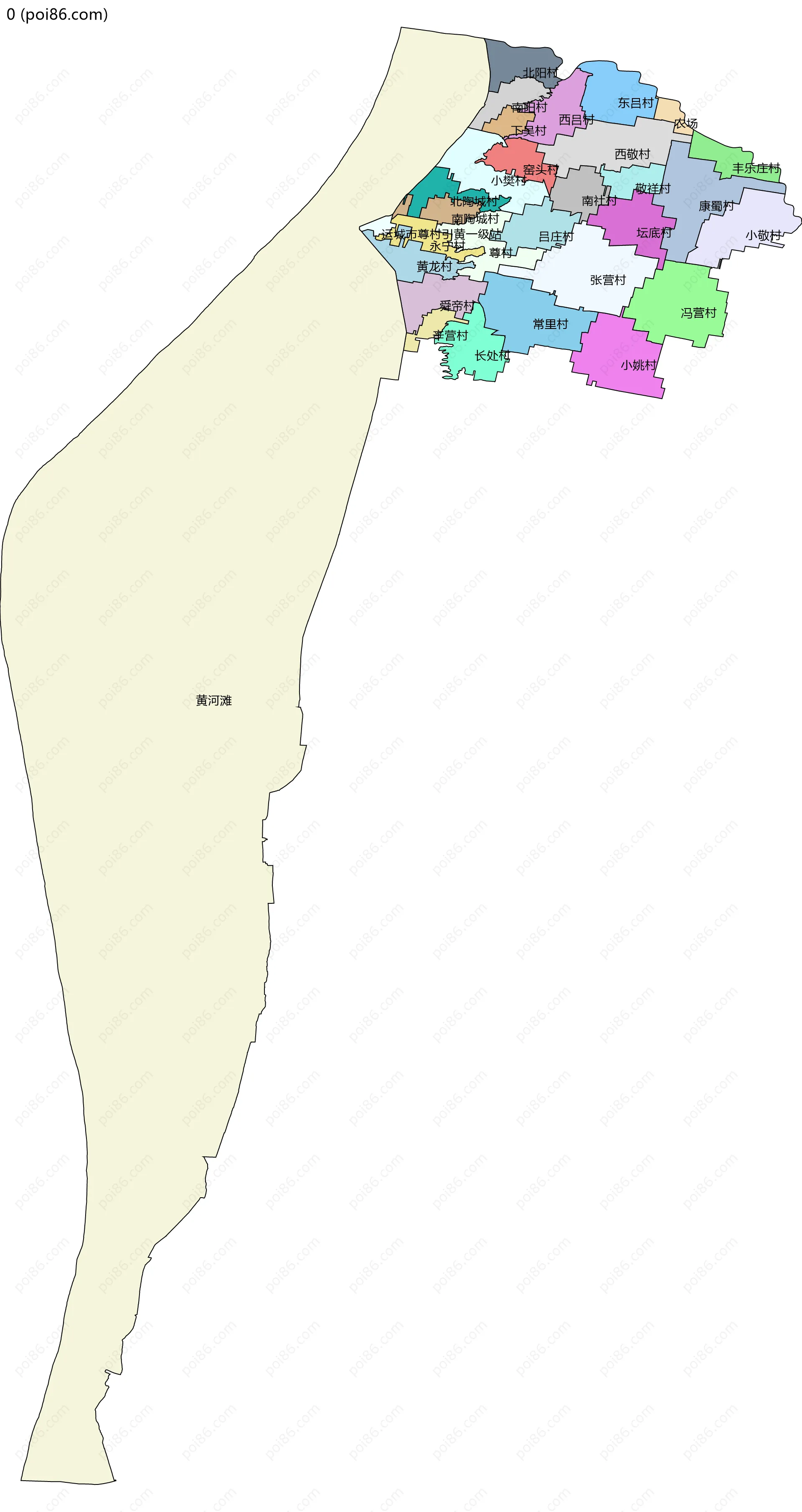 0边界地图(五级行政区划)