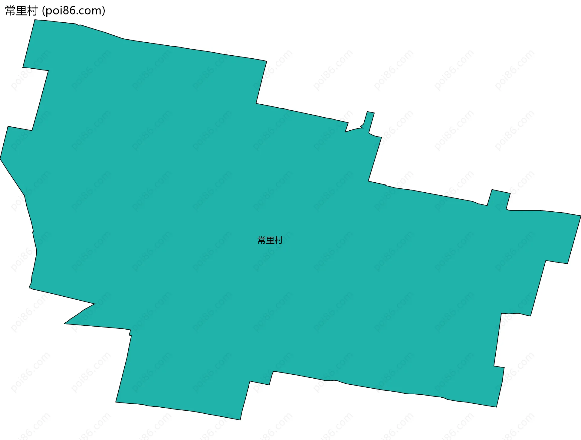 常里村边界地图