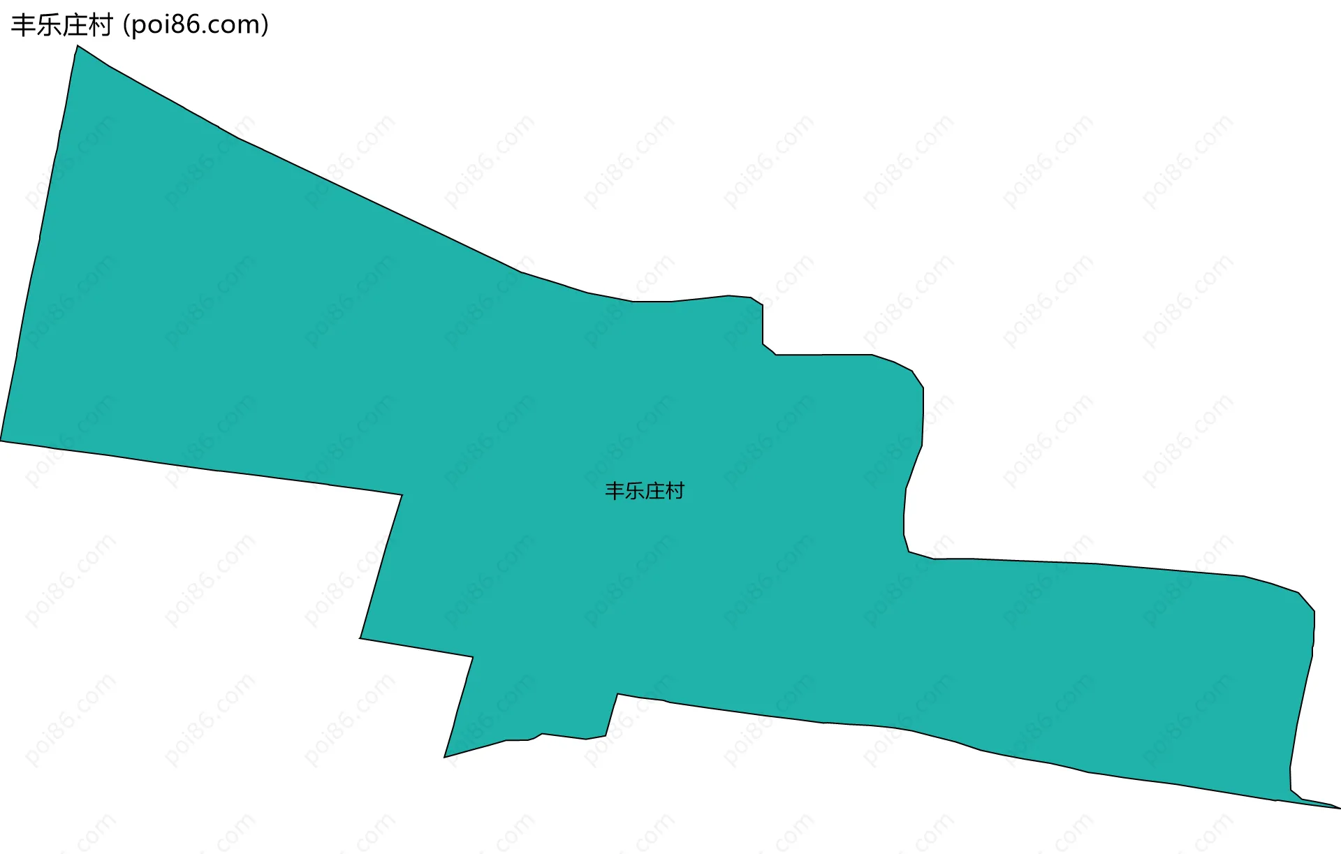 丰乐庄村边界地图