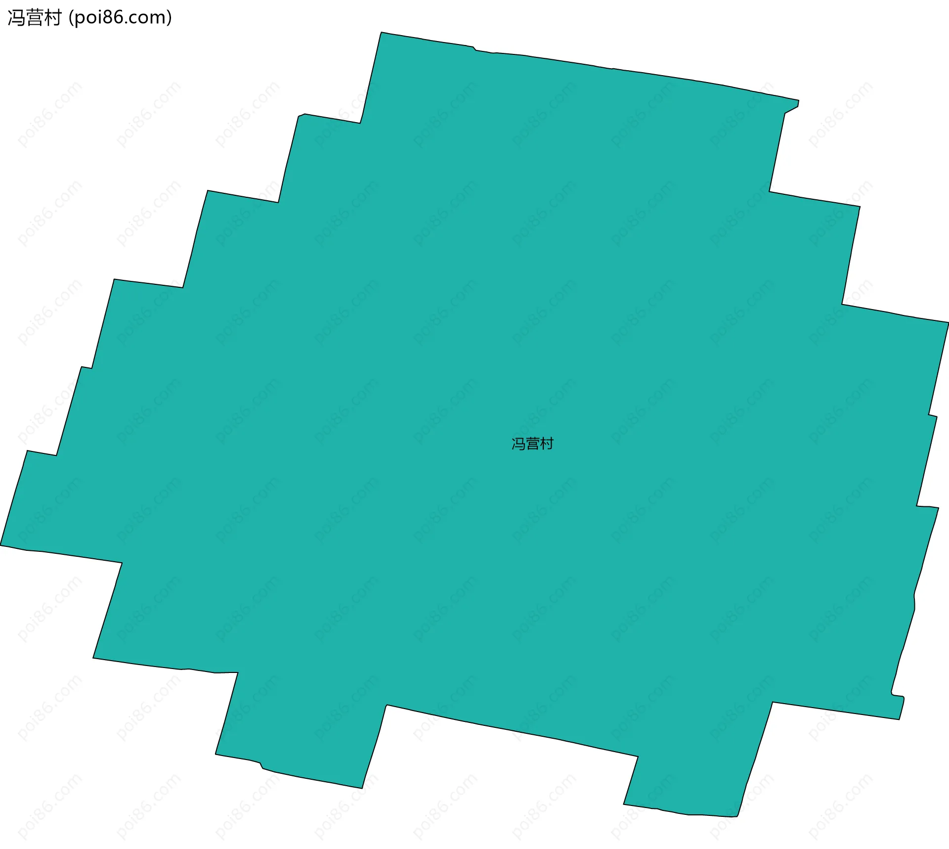 冯营村边界地图