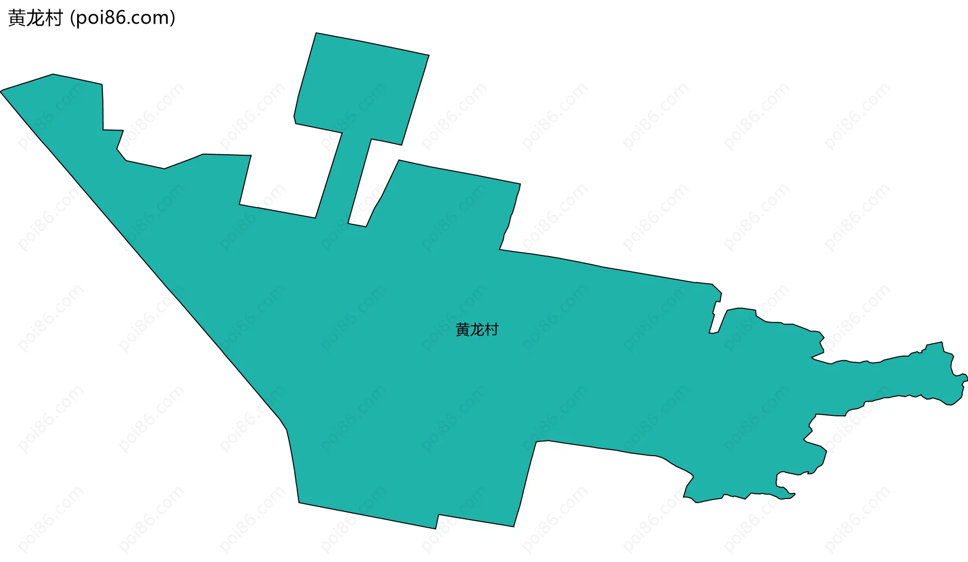 黄龙村边界地图