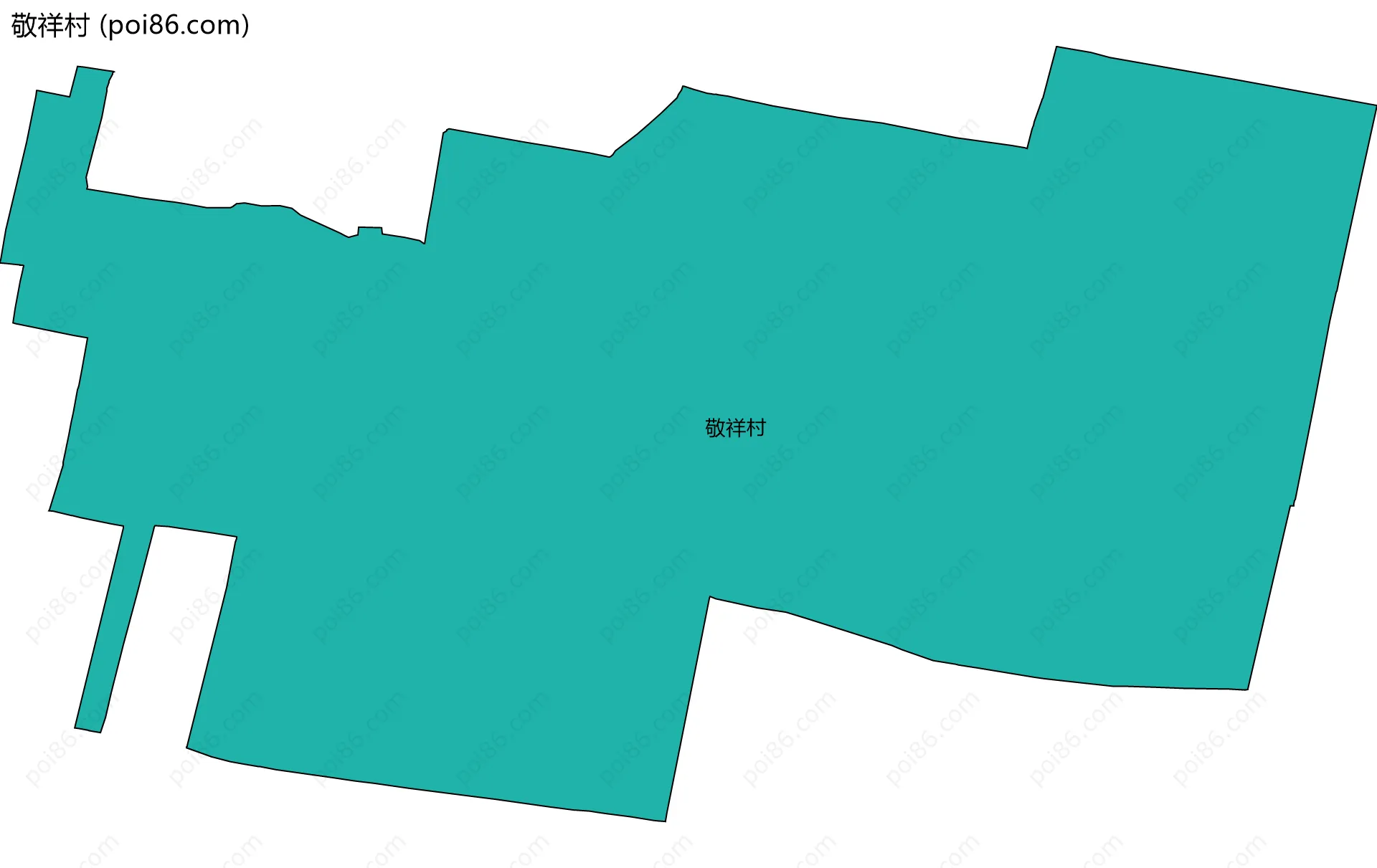 敬祥村边界地图