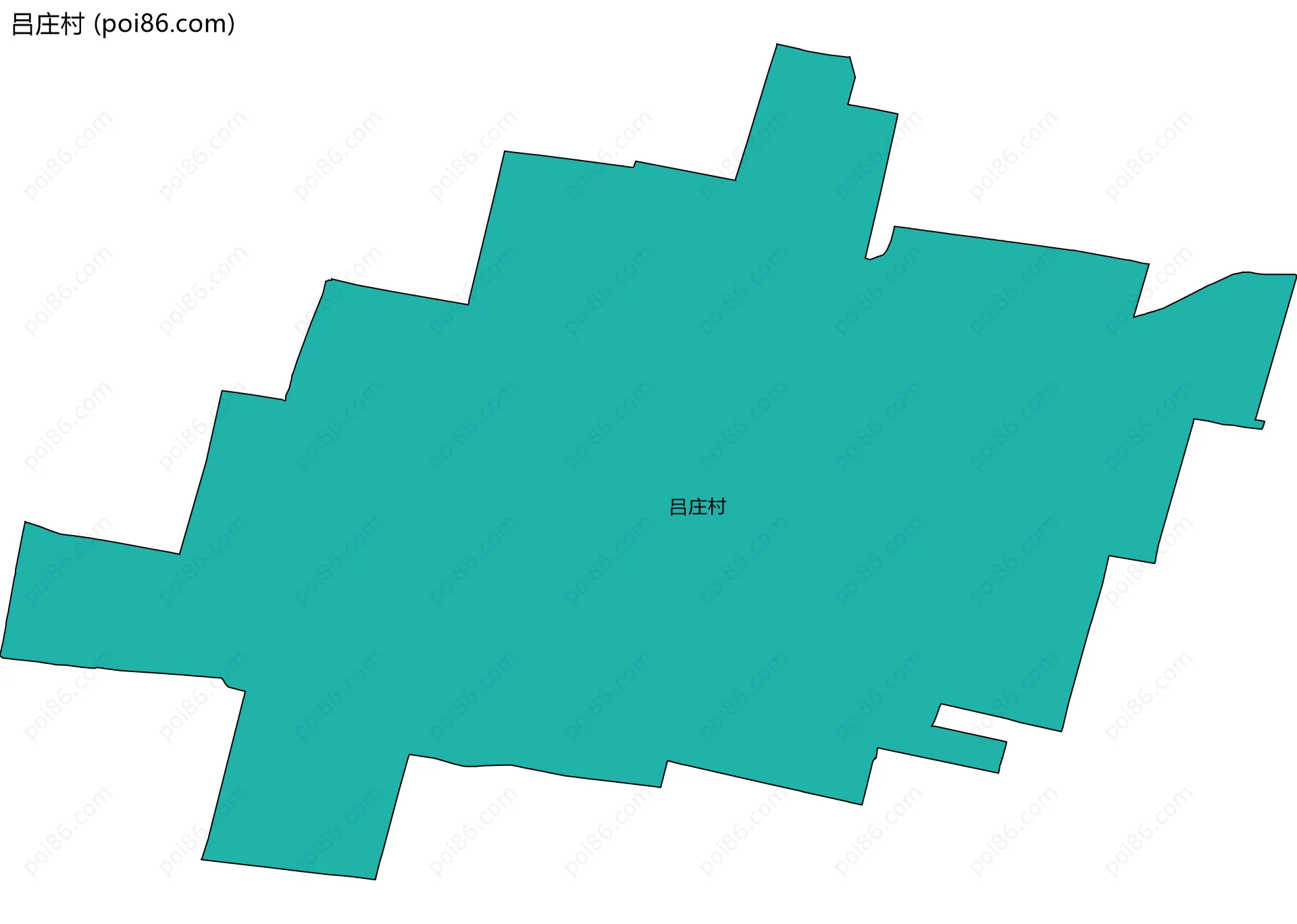 吕庄村边界地图
