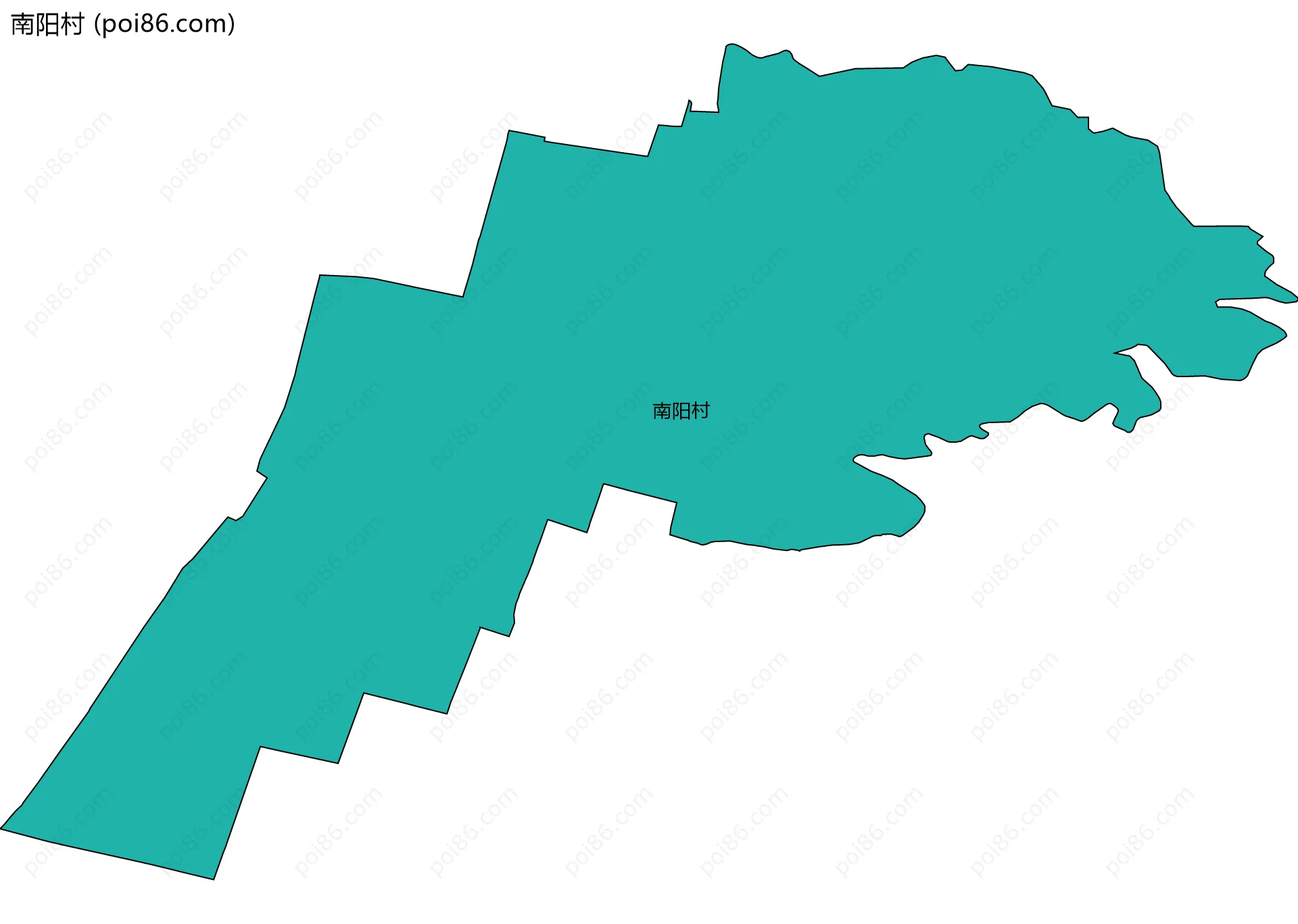 南阳村边界地图