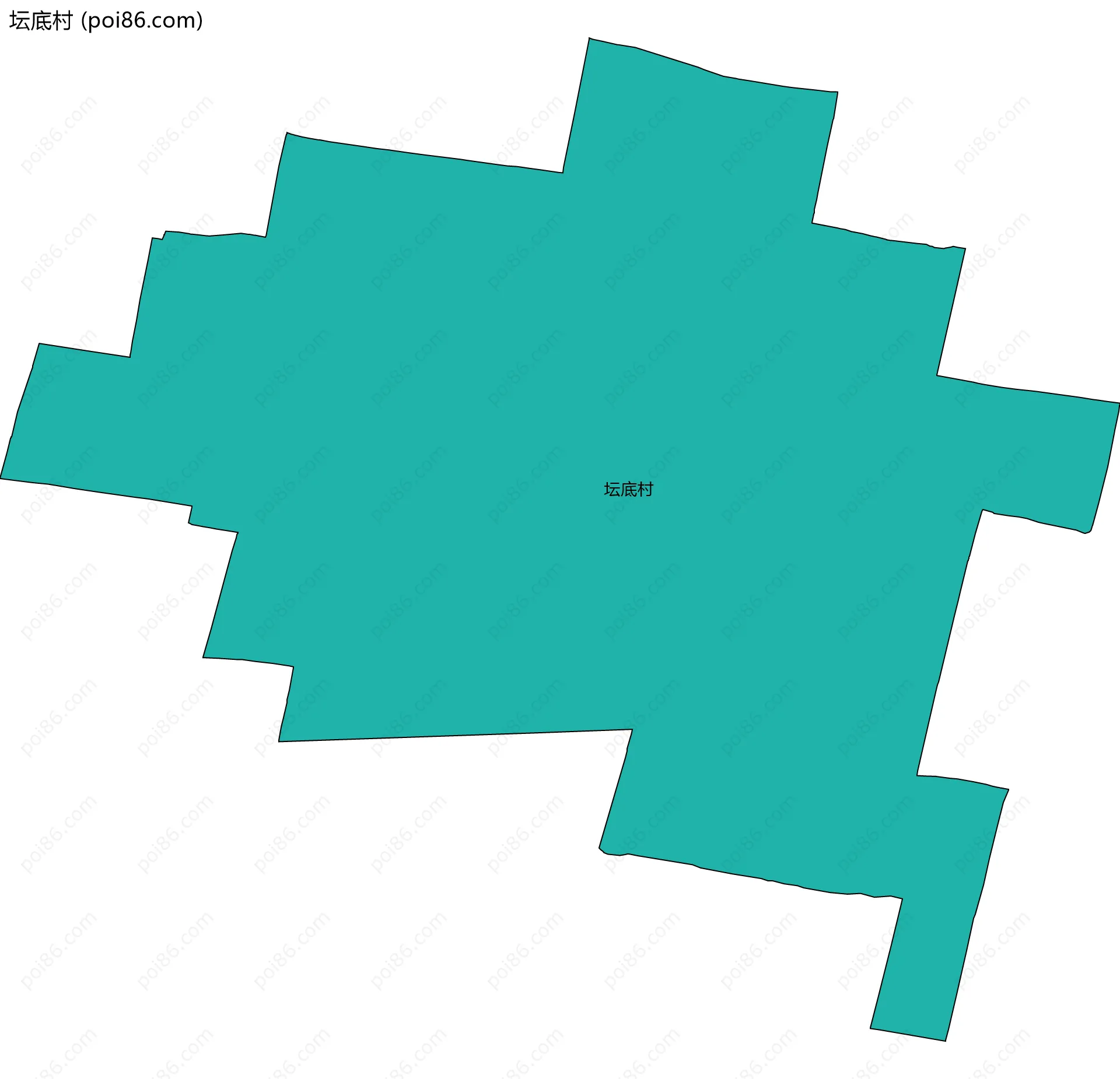 坛底村边界地图