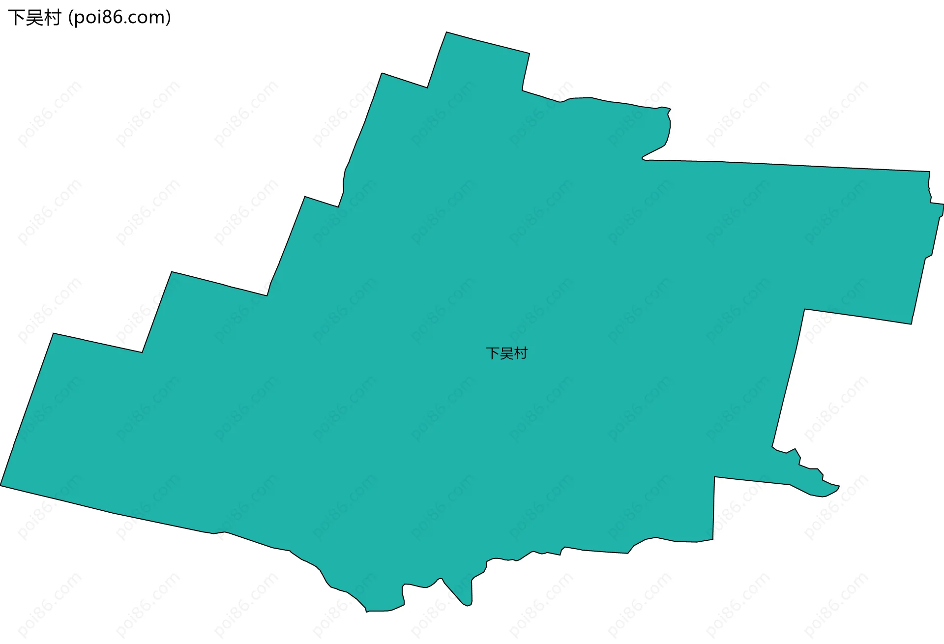 下吴村边界地图