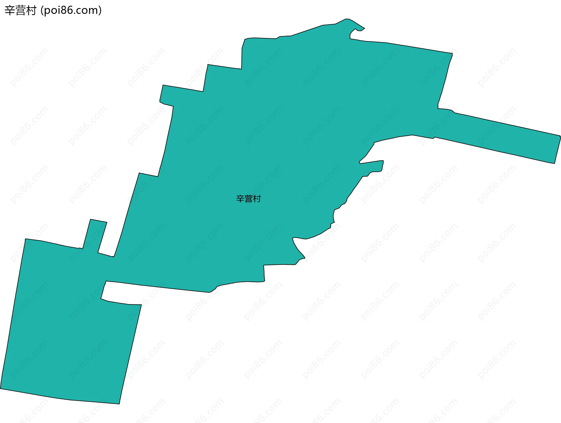 辛营村边界地图
