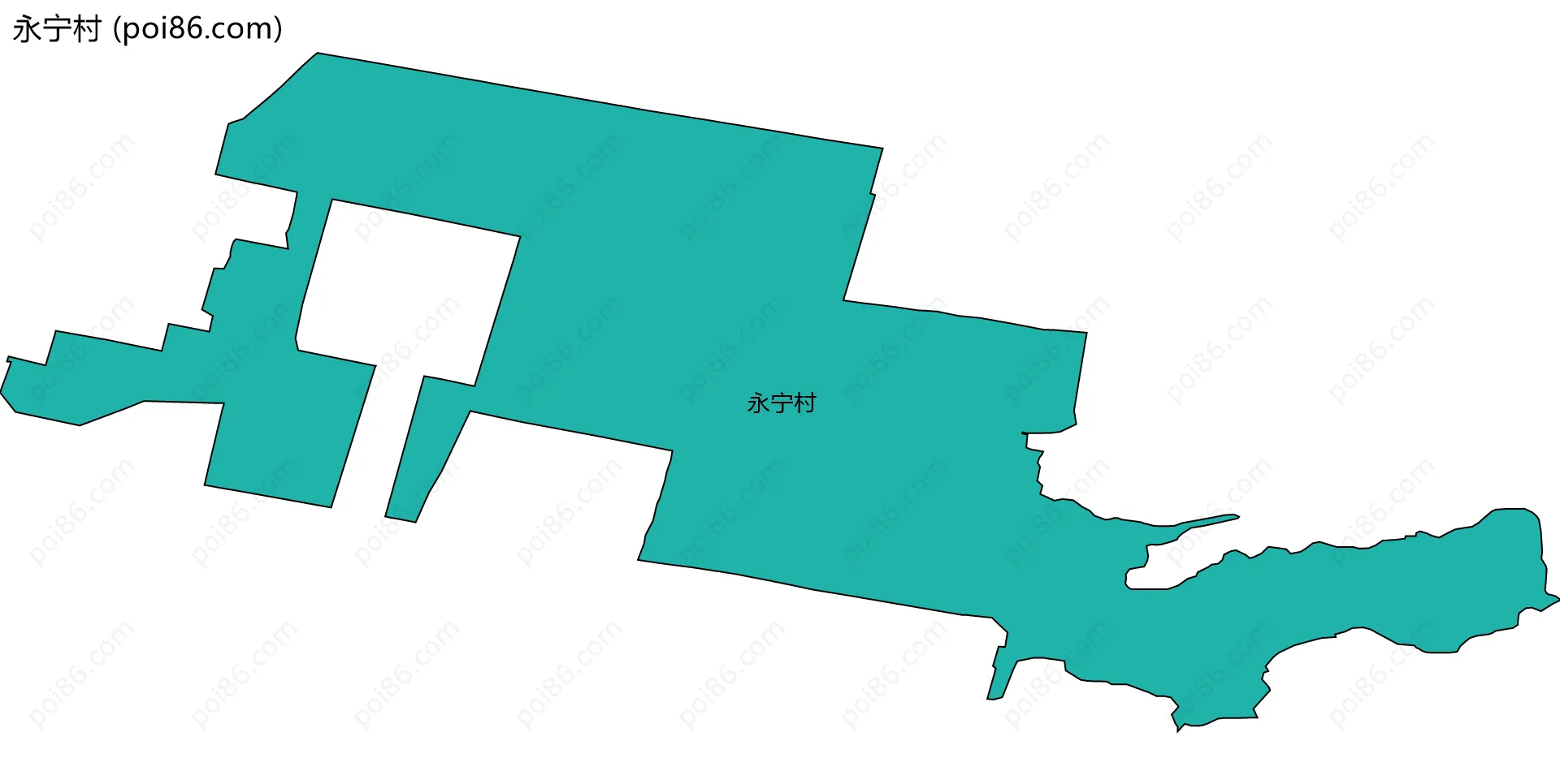 永宁村边界地图