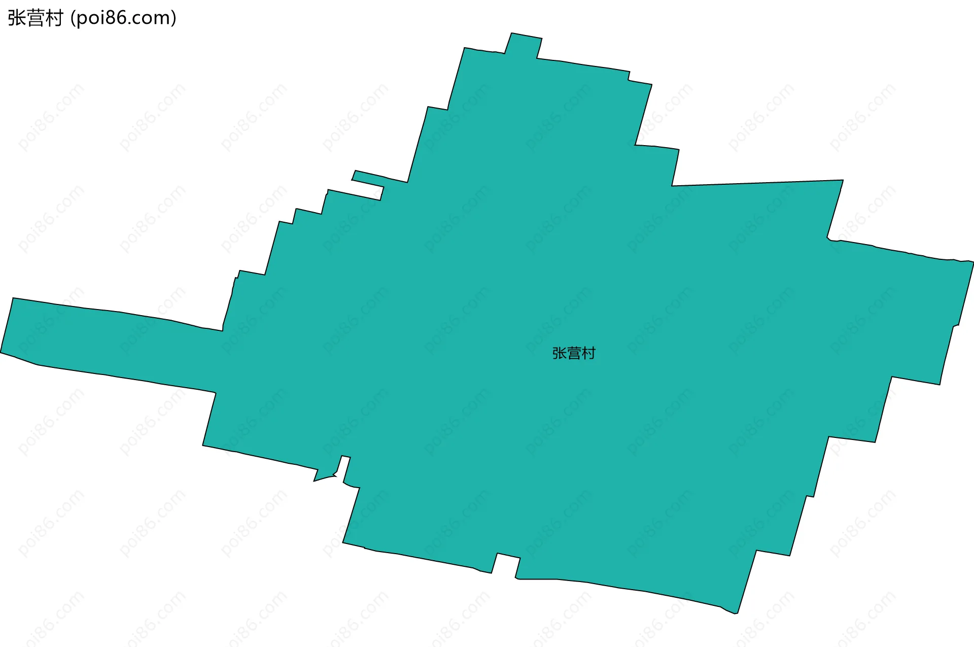 张营村边界地图