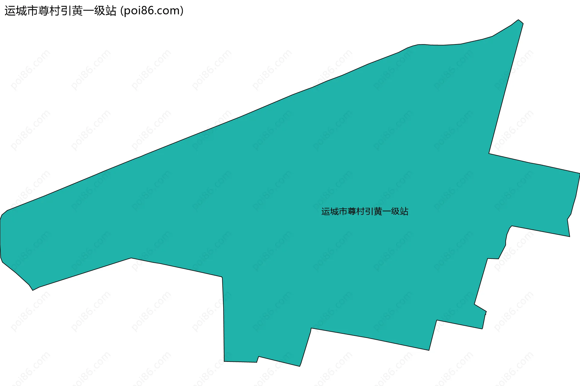 运城市尊村引黄一级站边界地图