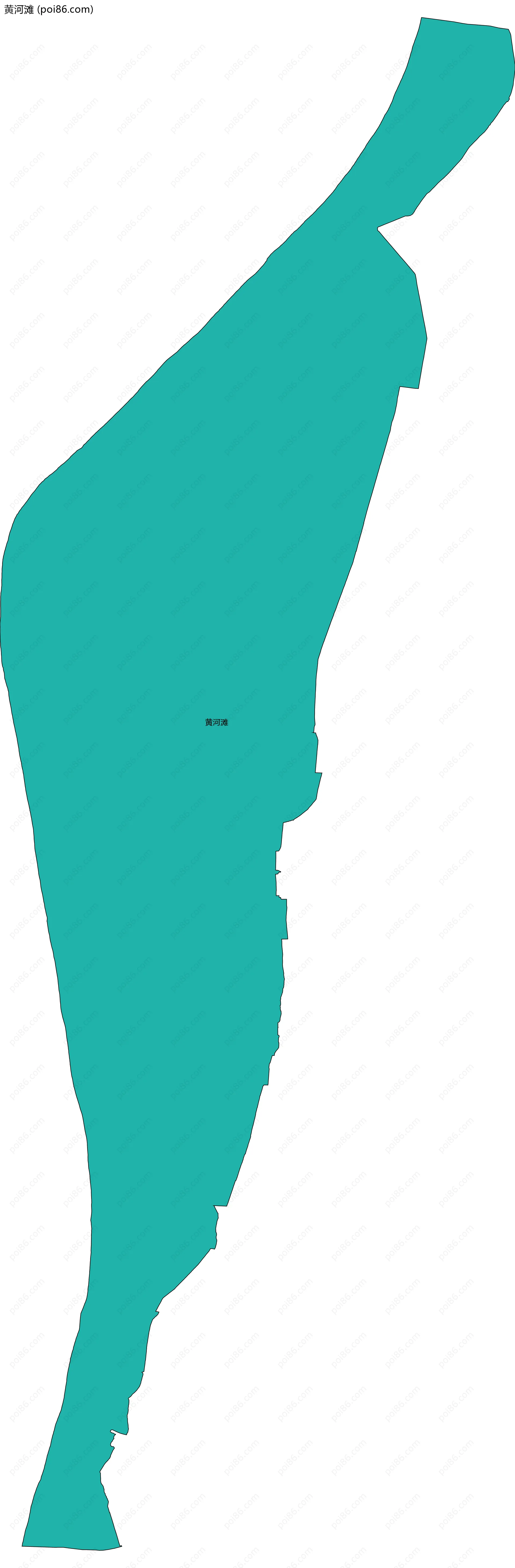 黄河滩边界地图