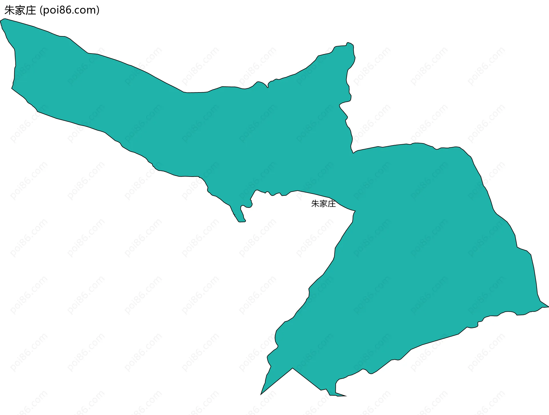 朱家庄边界地图
