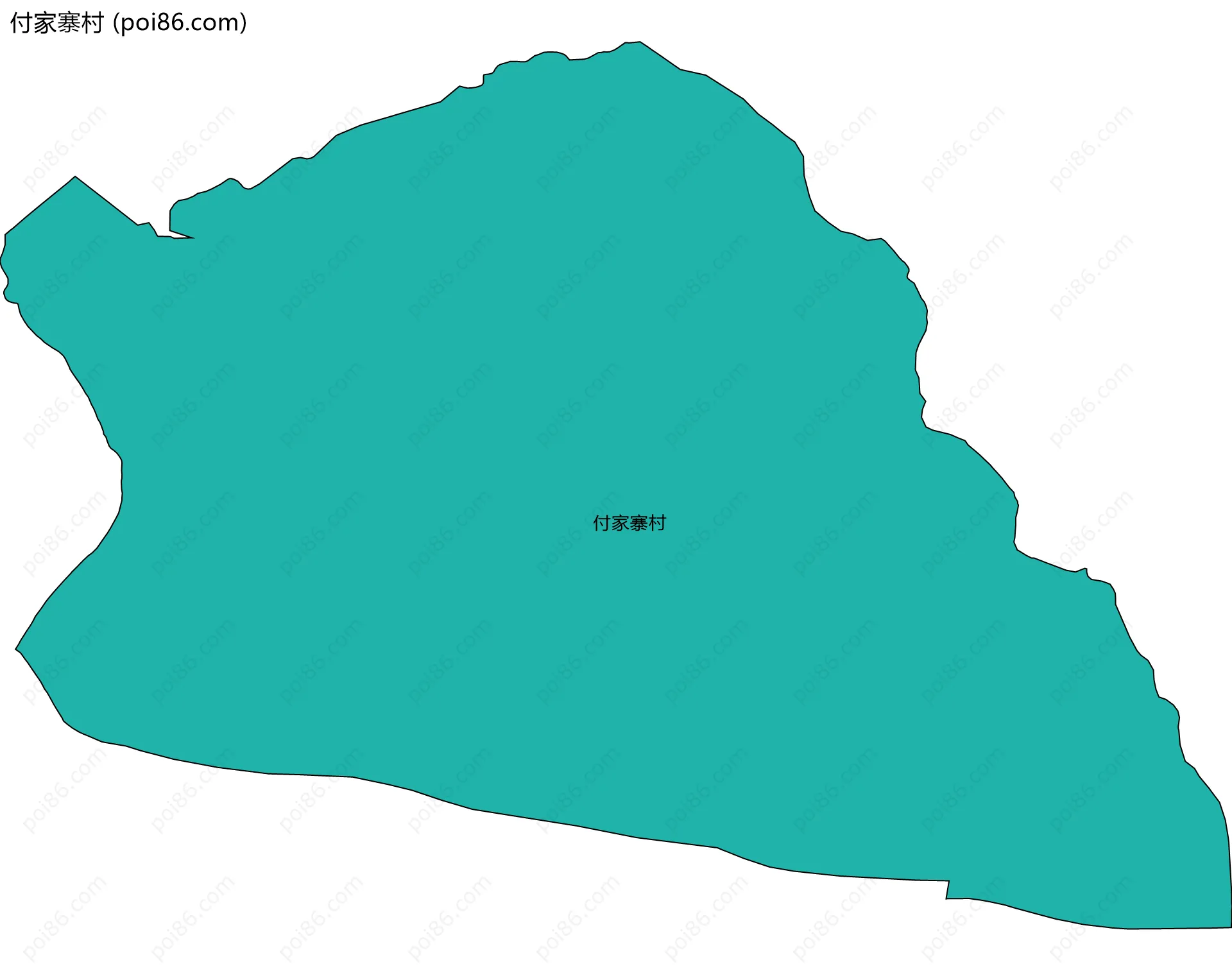 付家寨村边界地图