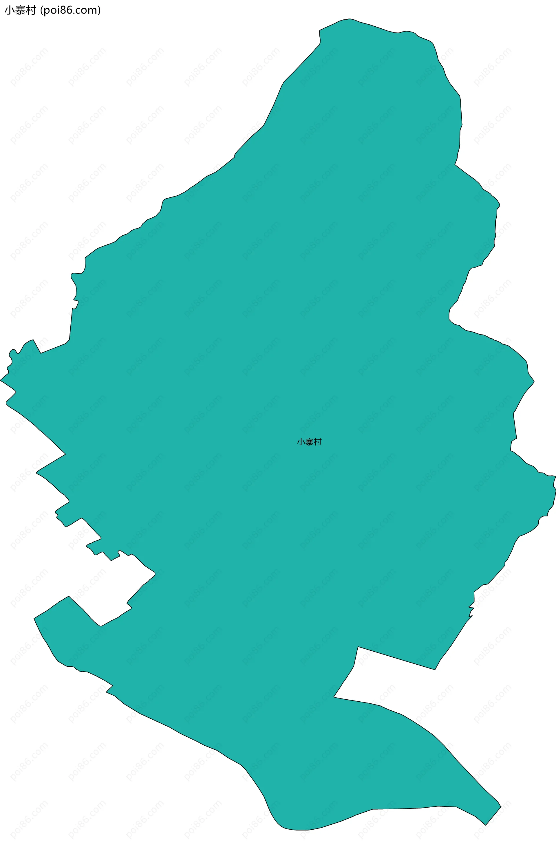 小寨村边界地图