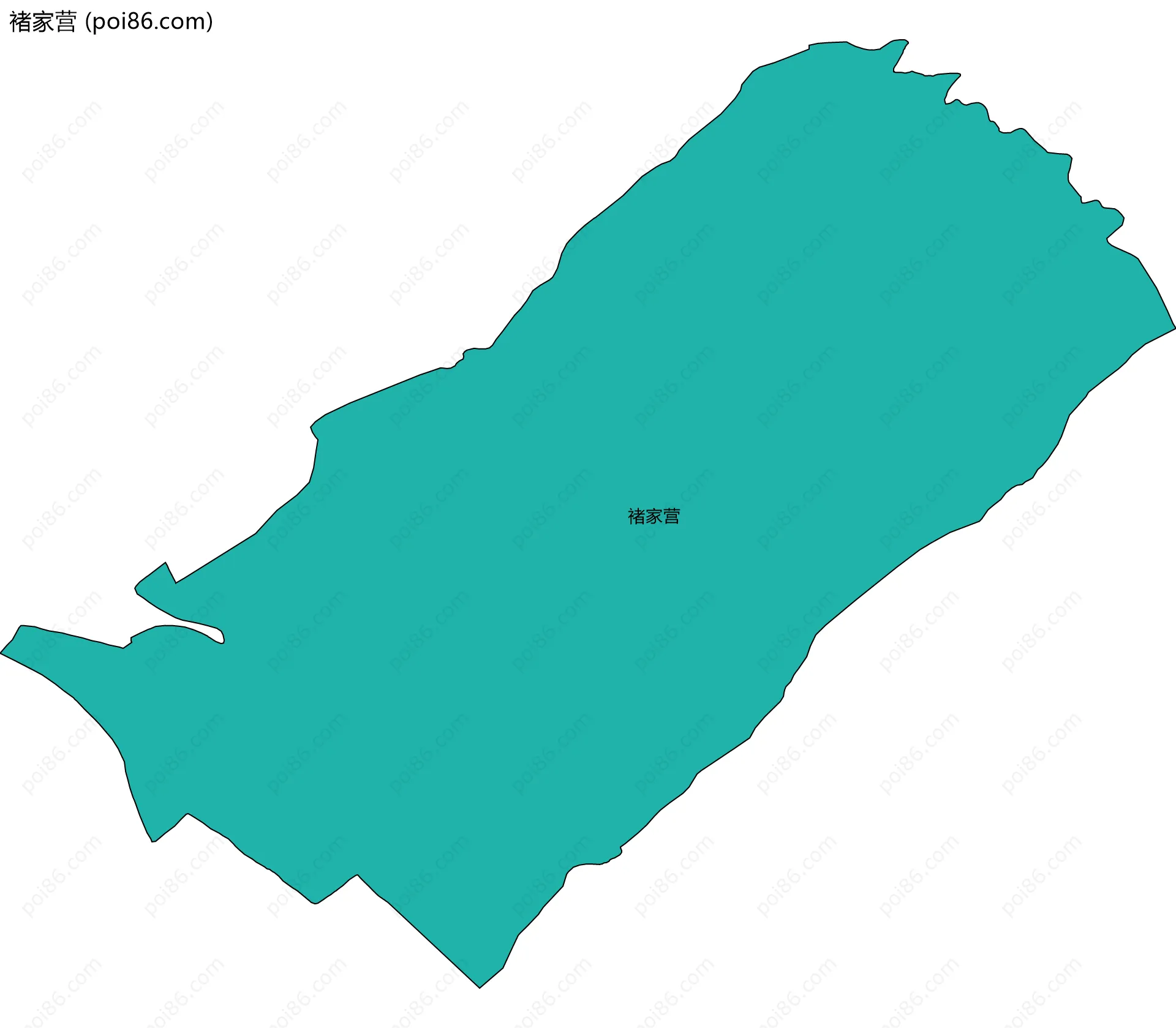 褚家营边界地图