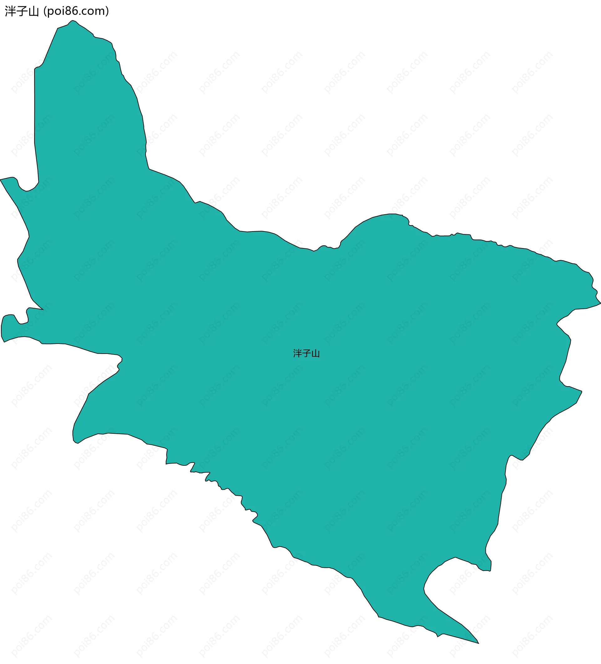 泮子山边界地图