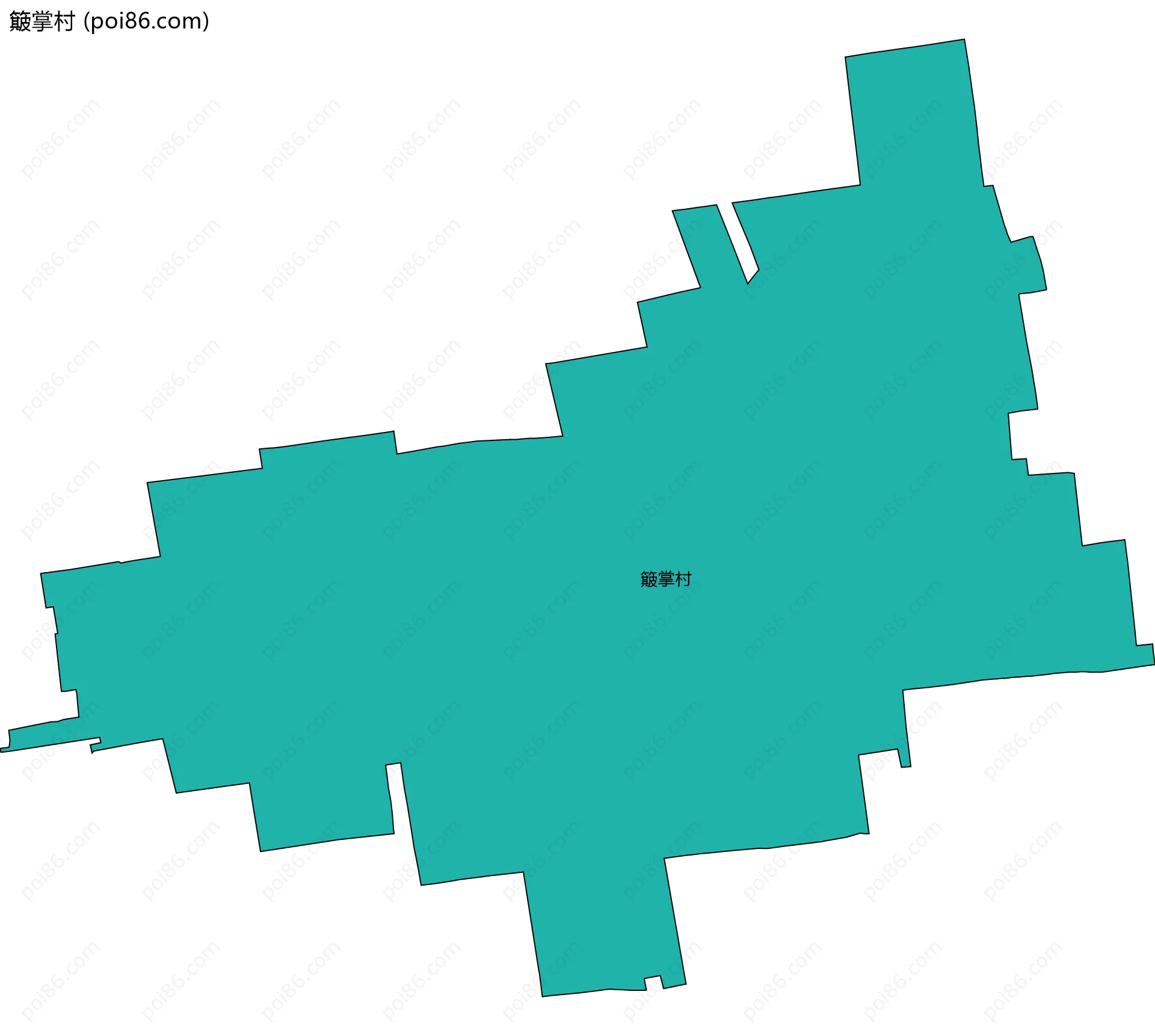 簸掌村边界地图