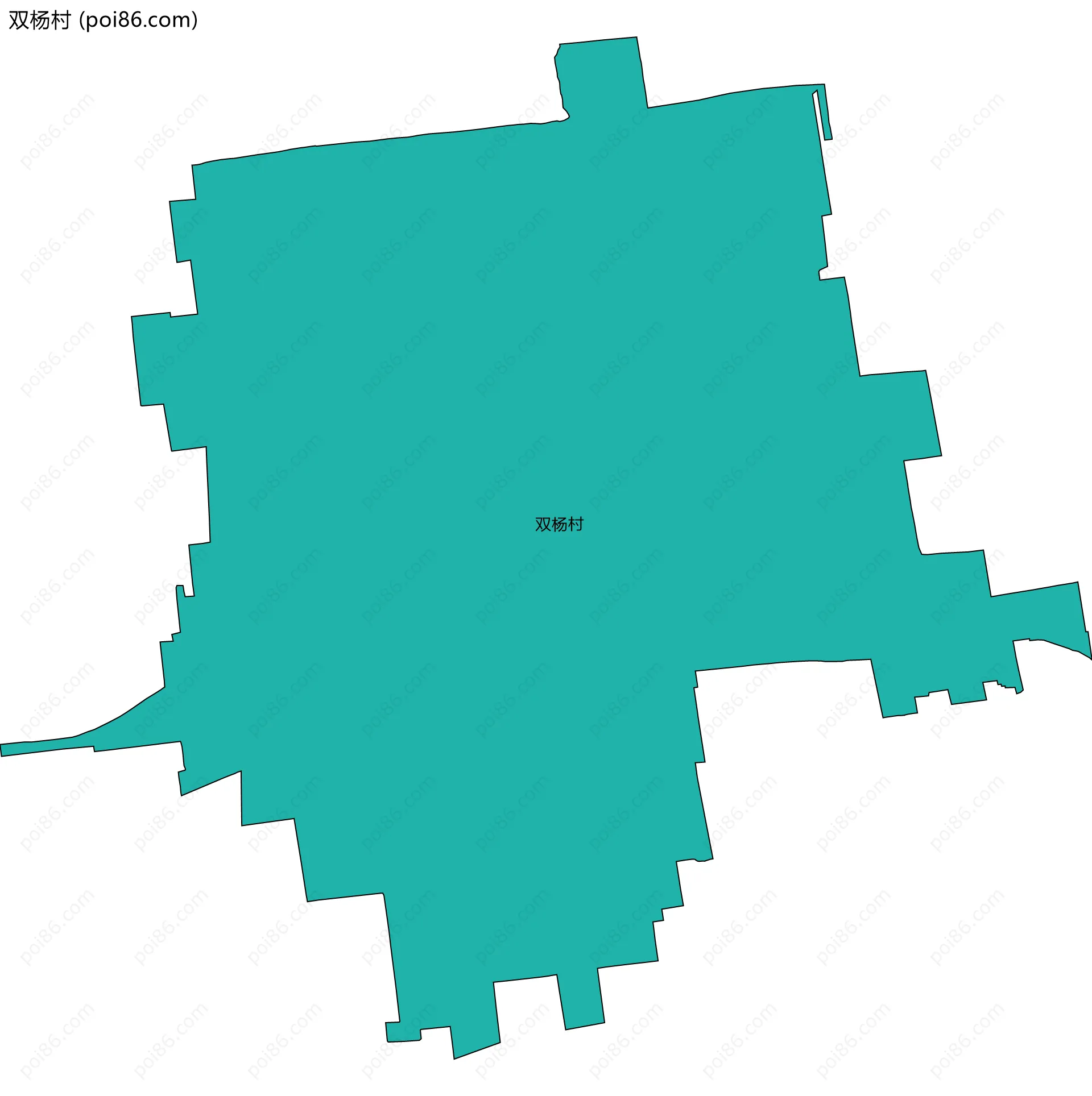 双杨村边界地图