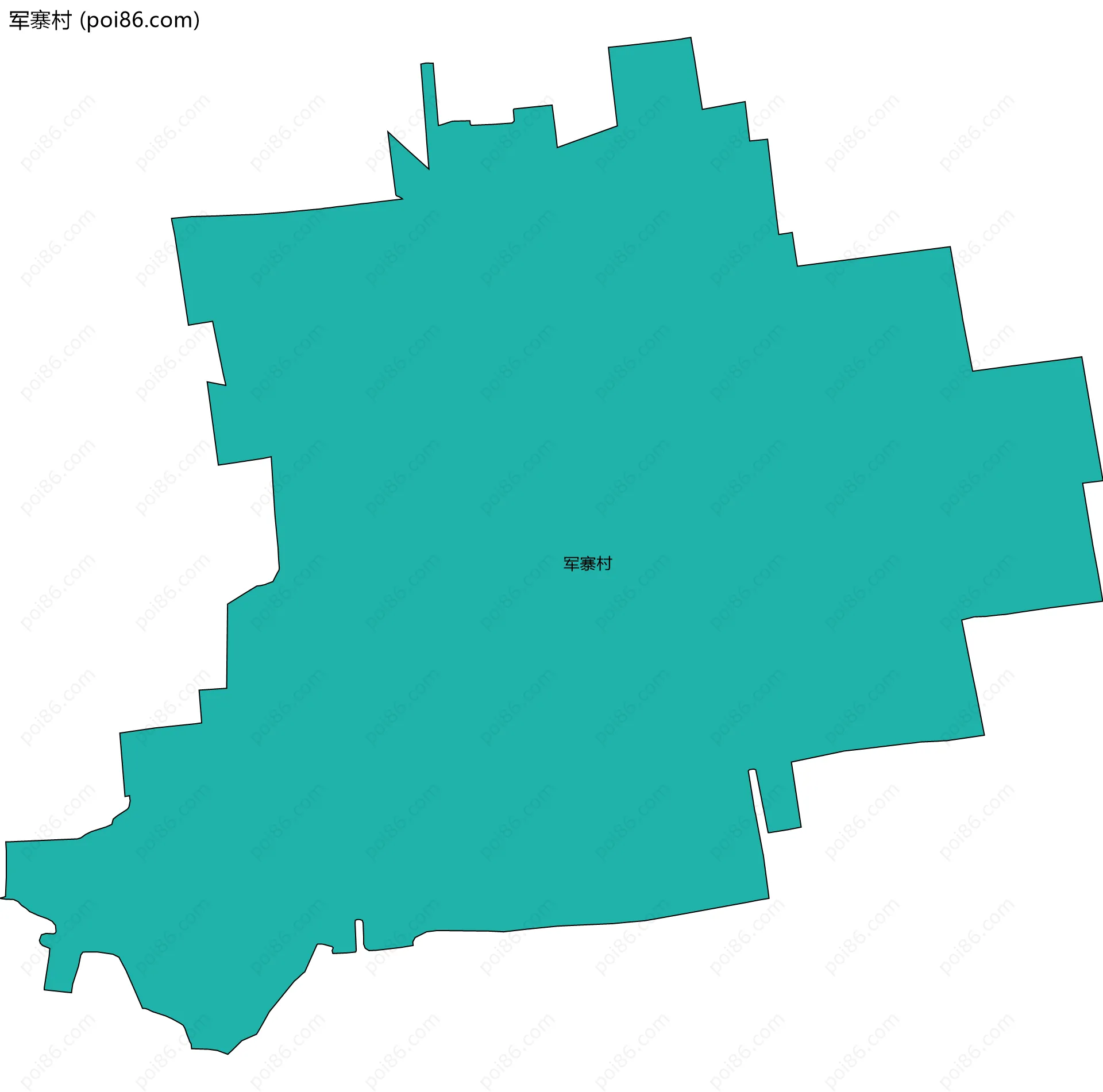 军寨村边界地图