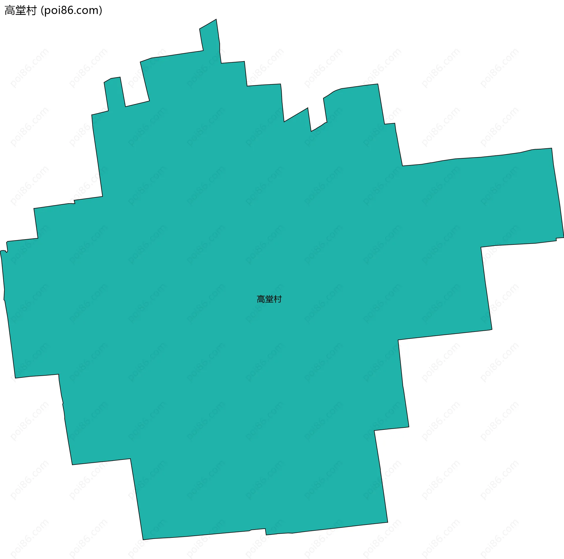 高堂村边界地图