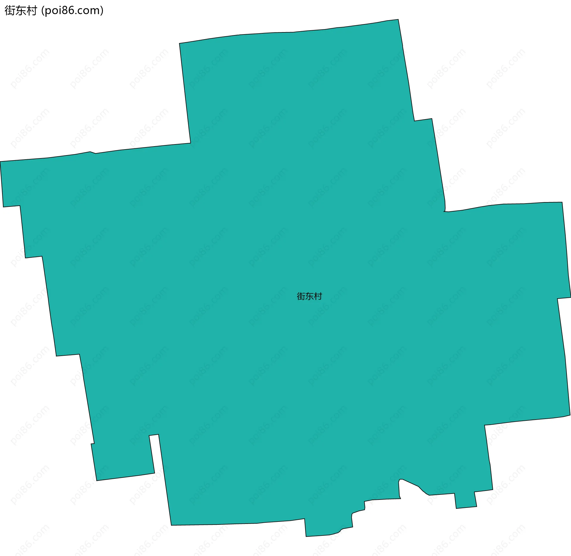 街东村边界地图