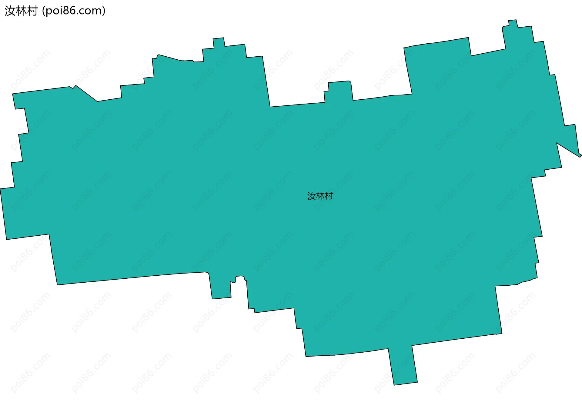 汝林村边界地图