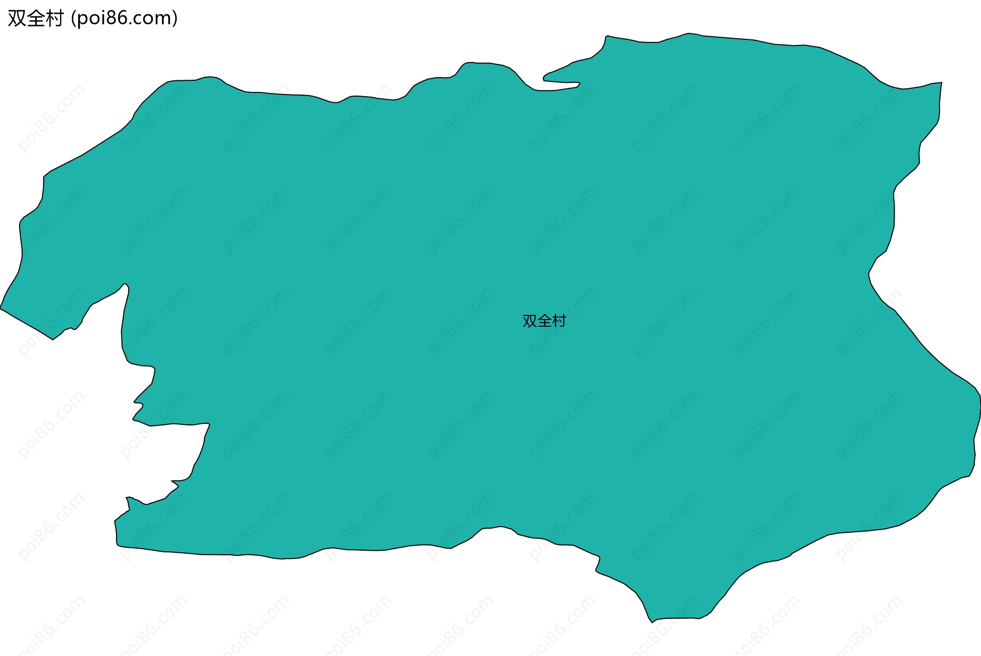 双全村边界地图