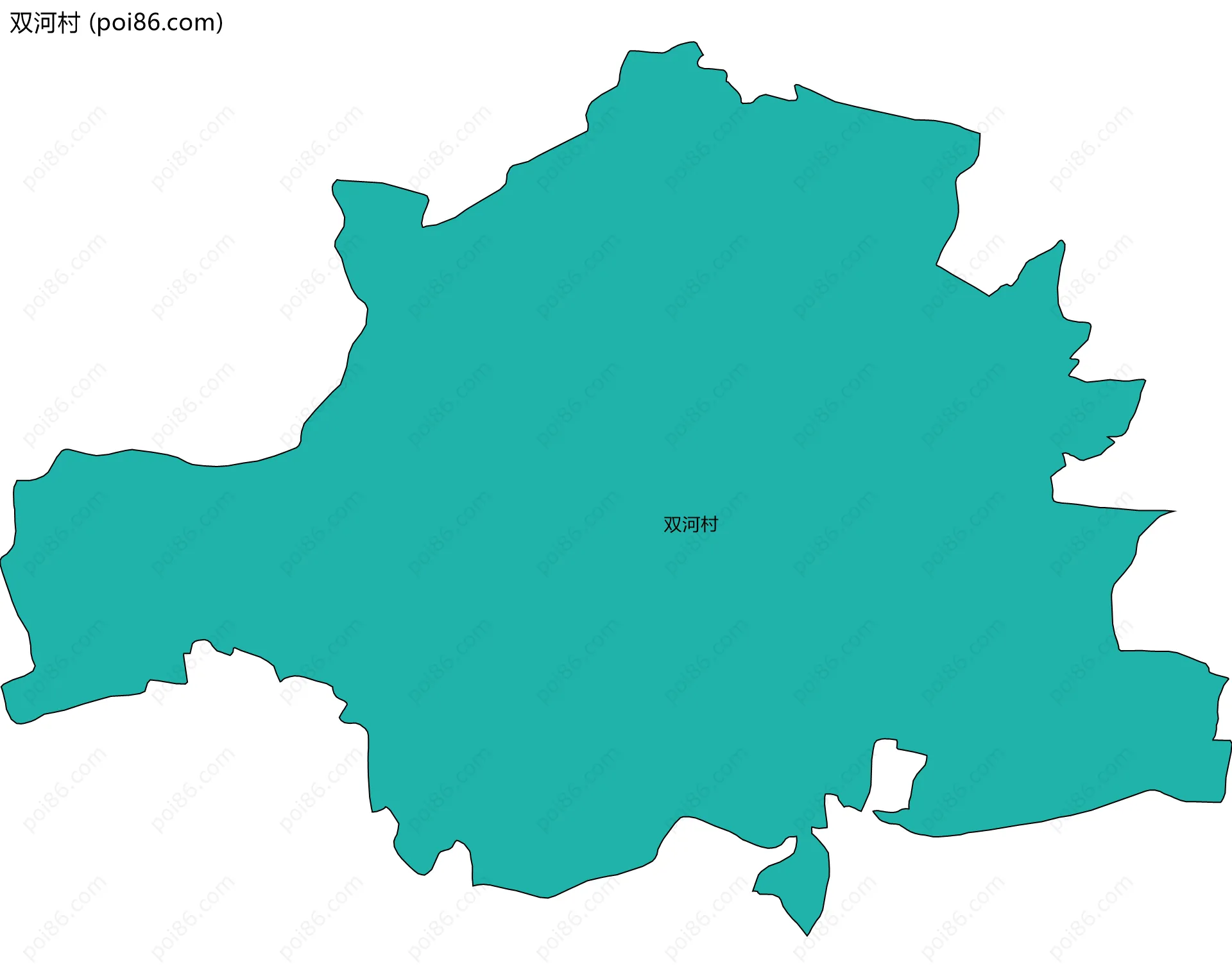 双河村边界地图