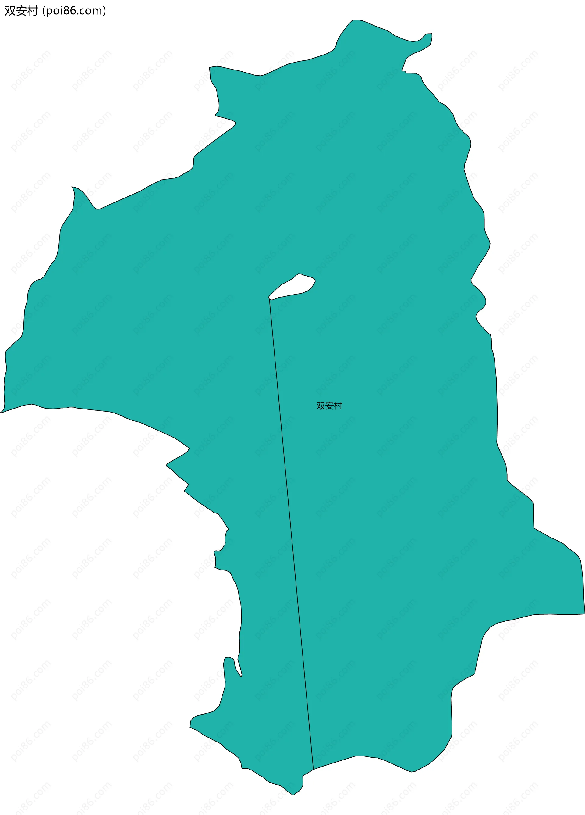 双安村边界地图