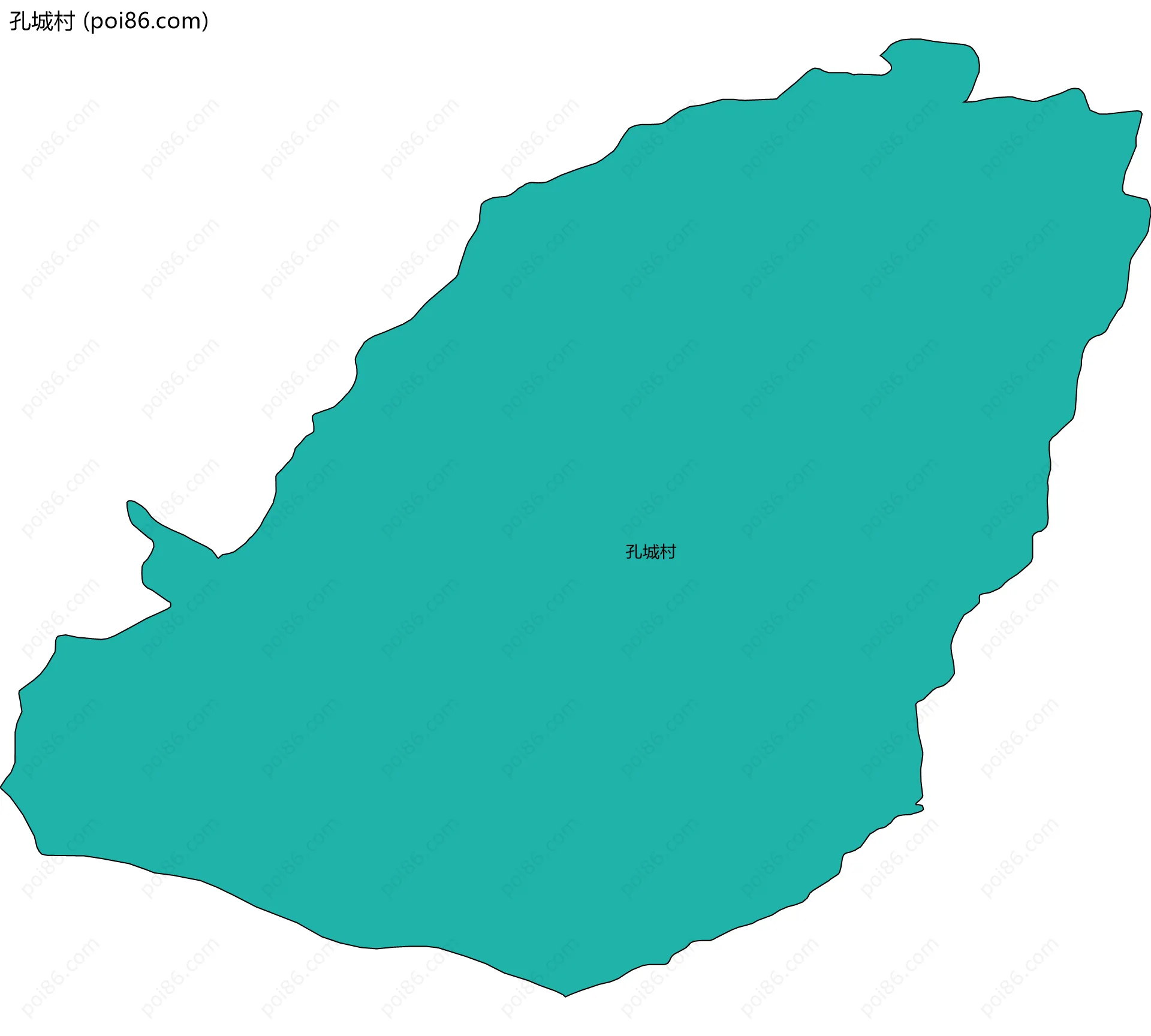 孔城村边界地图