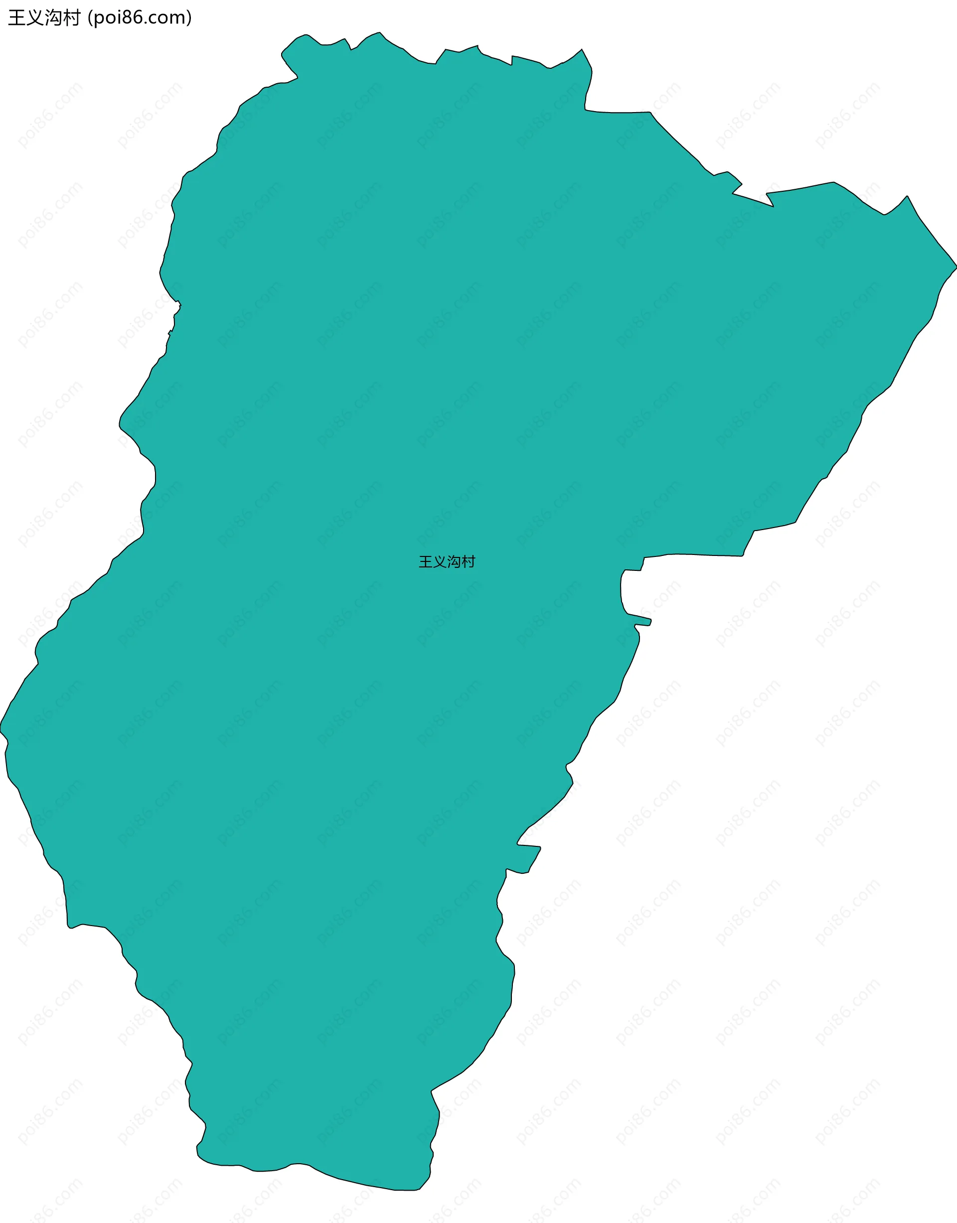 王义沟村边界地图