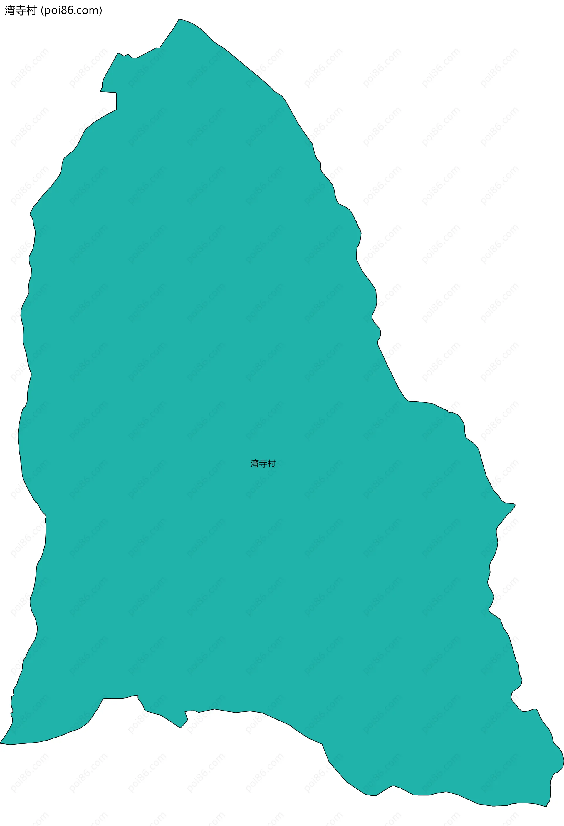 湾寺村边界地图