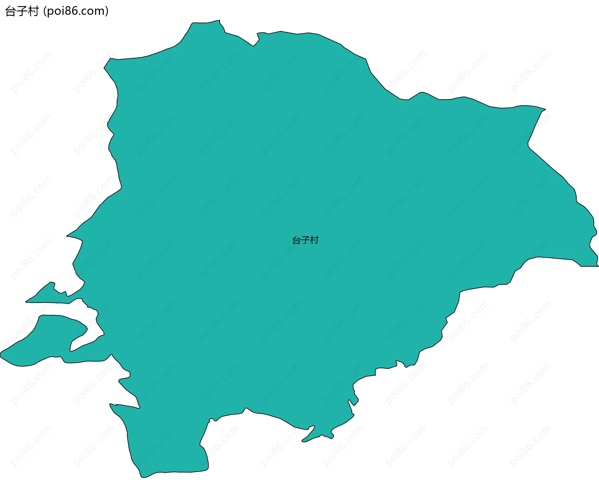 台子村边界地图
