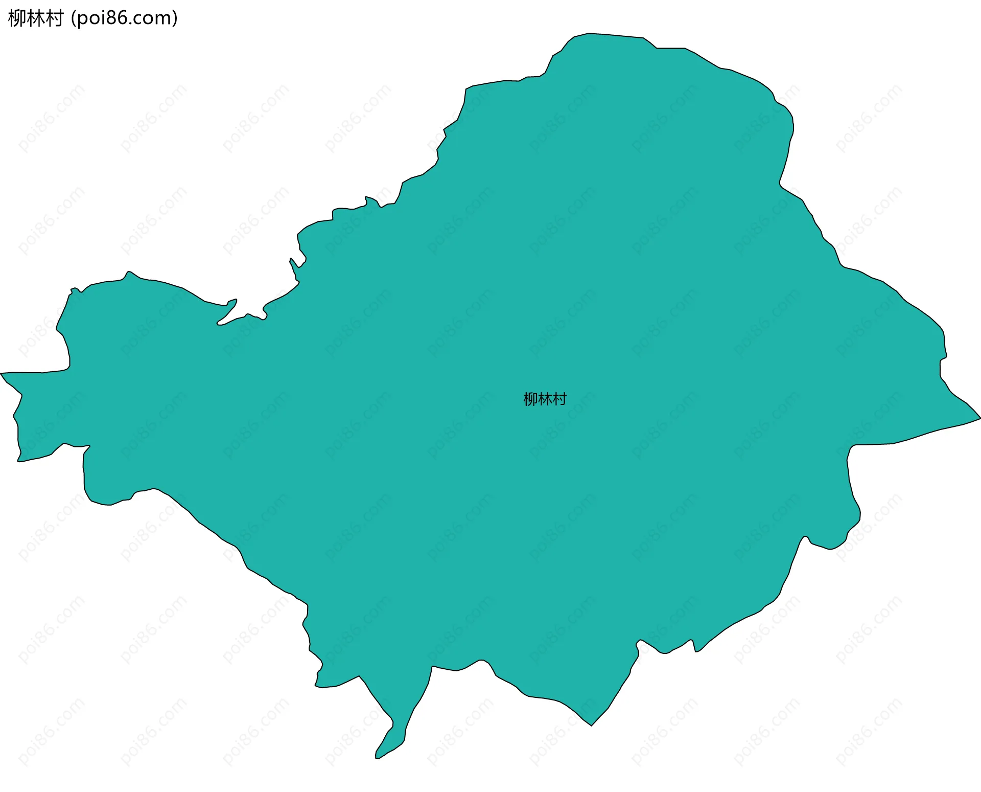 柳林村边界地图