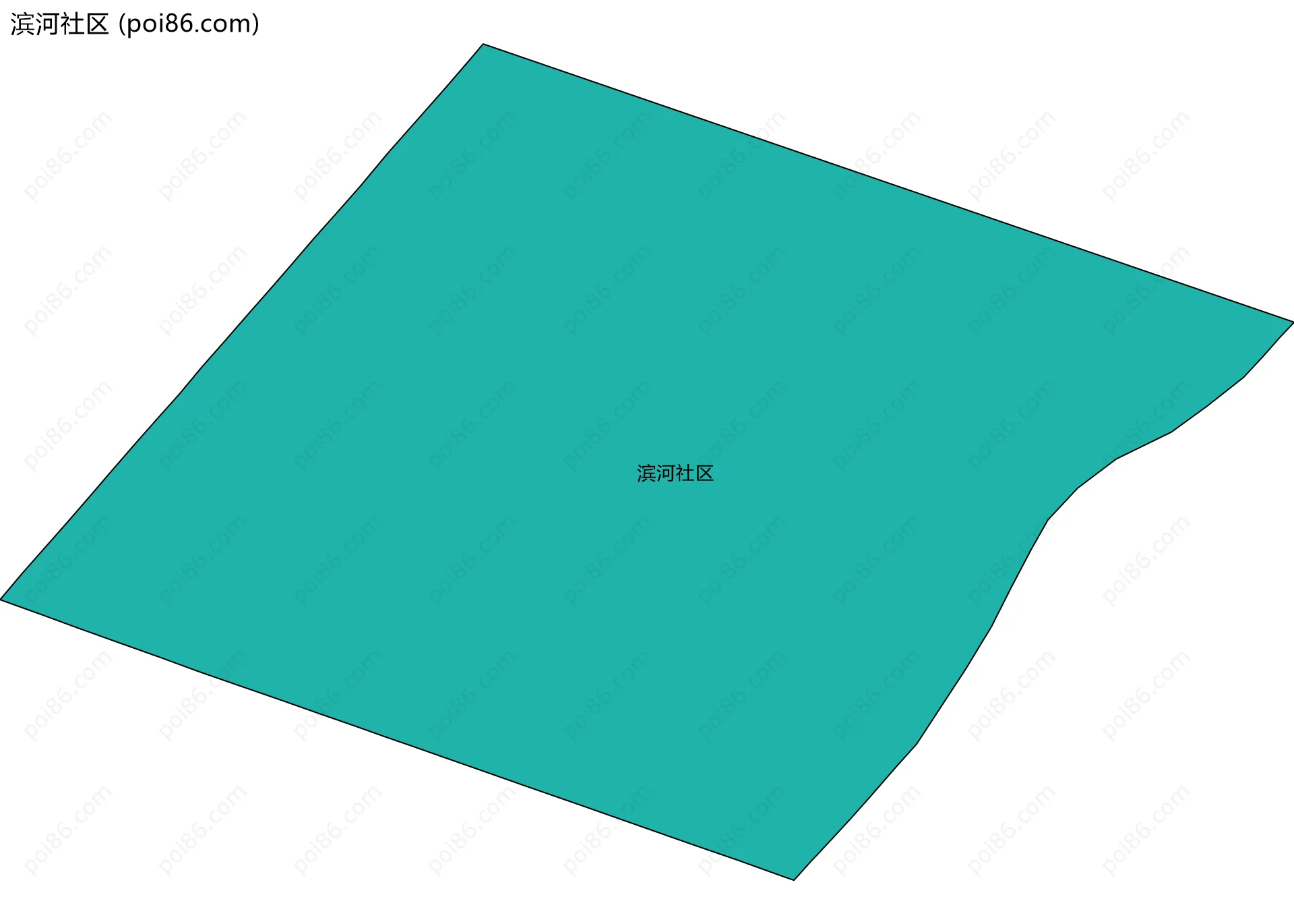 滨河社区边界地图