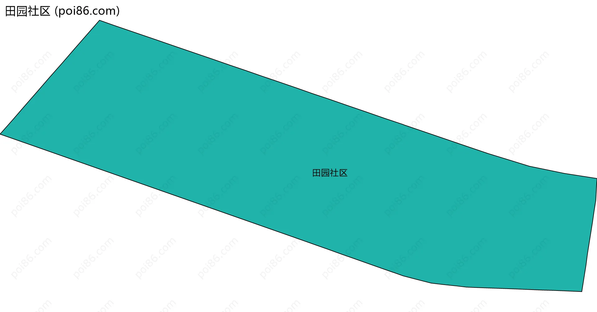 田园社区边界地图