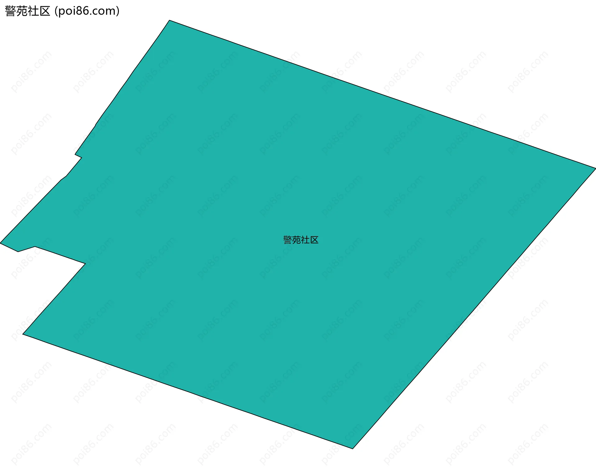 警苑社区边界地图