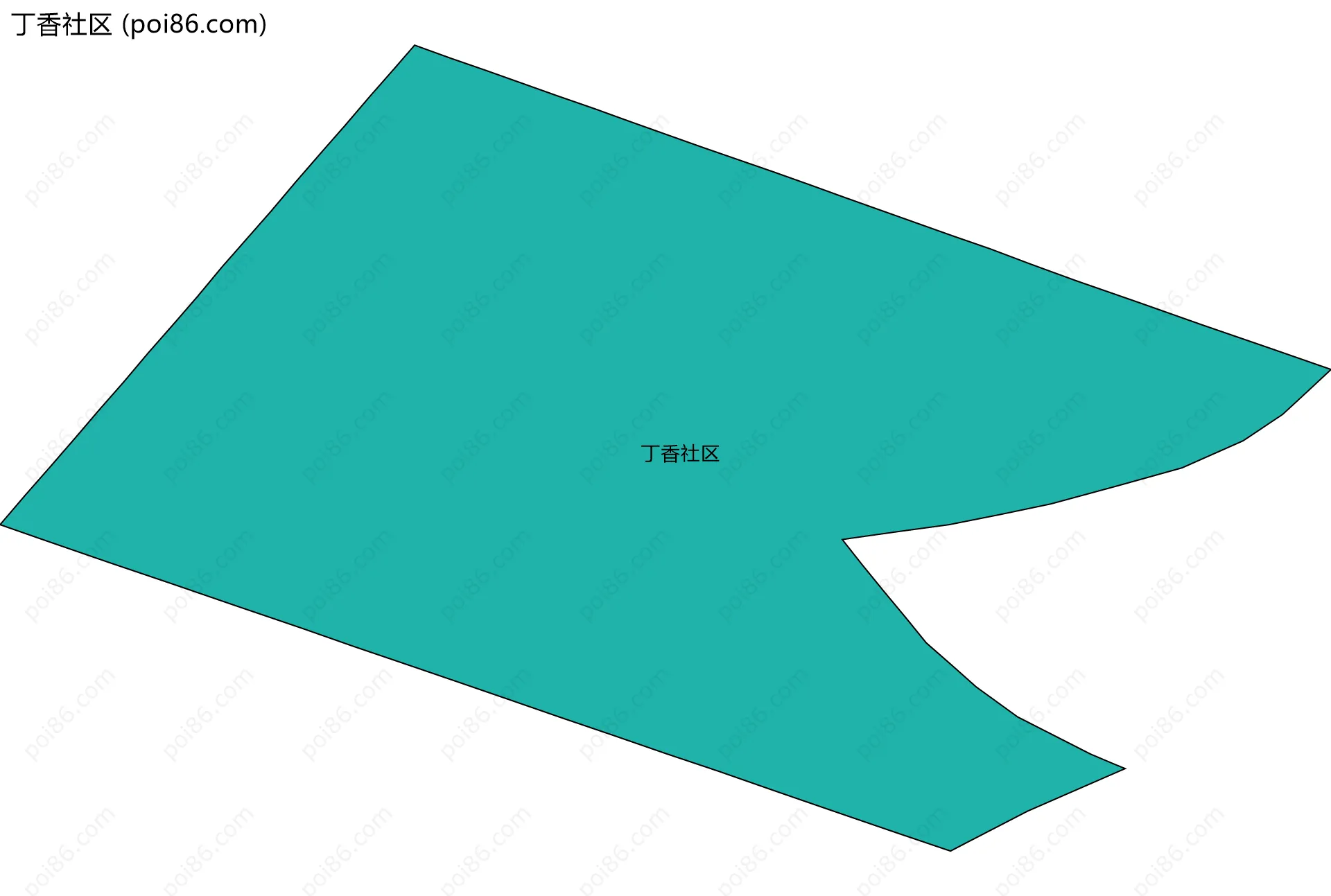 丁香社区边界地图