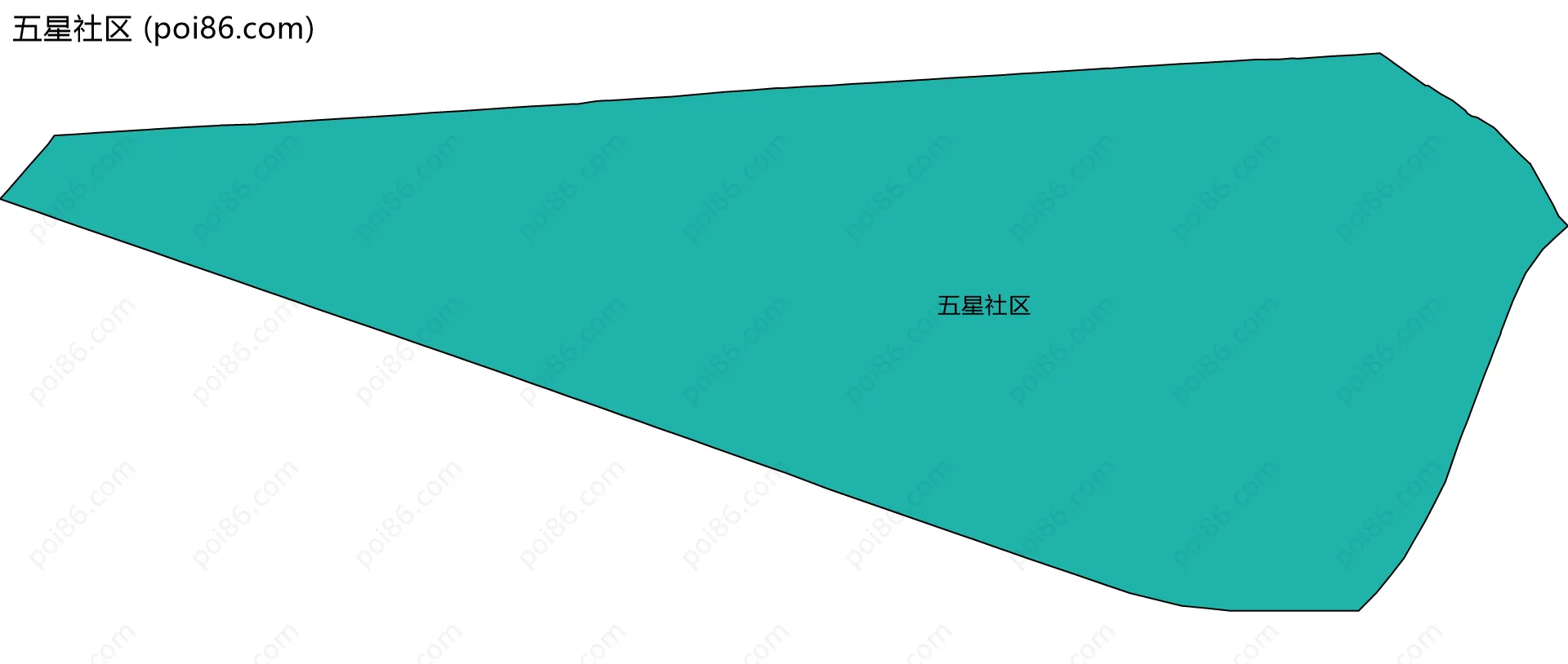 五星社区边界地图