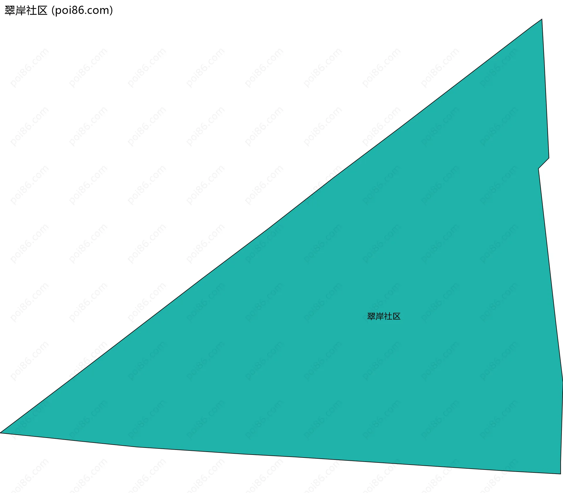 翠岸社区边界地图