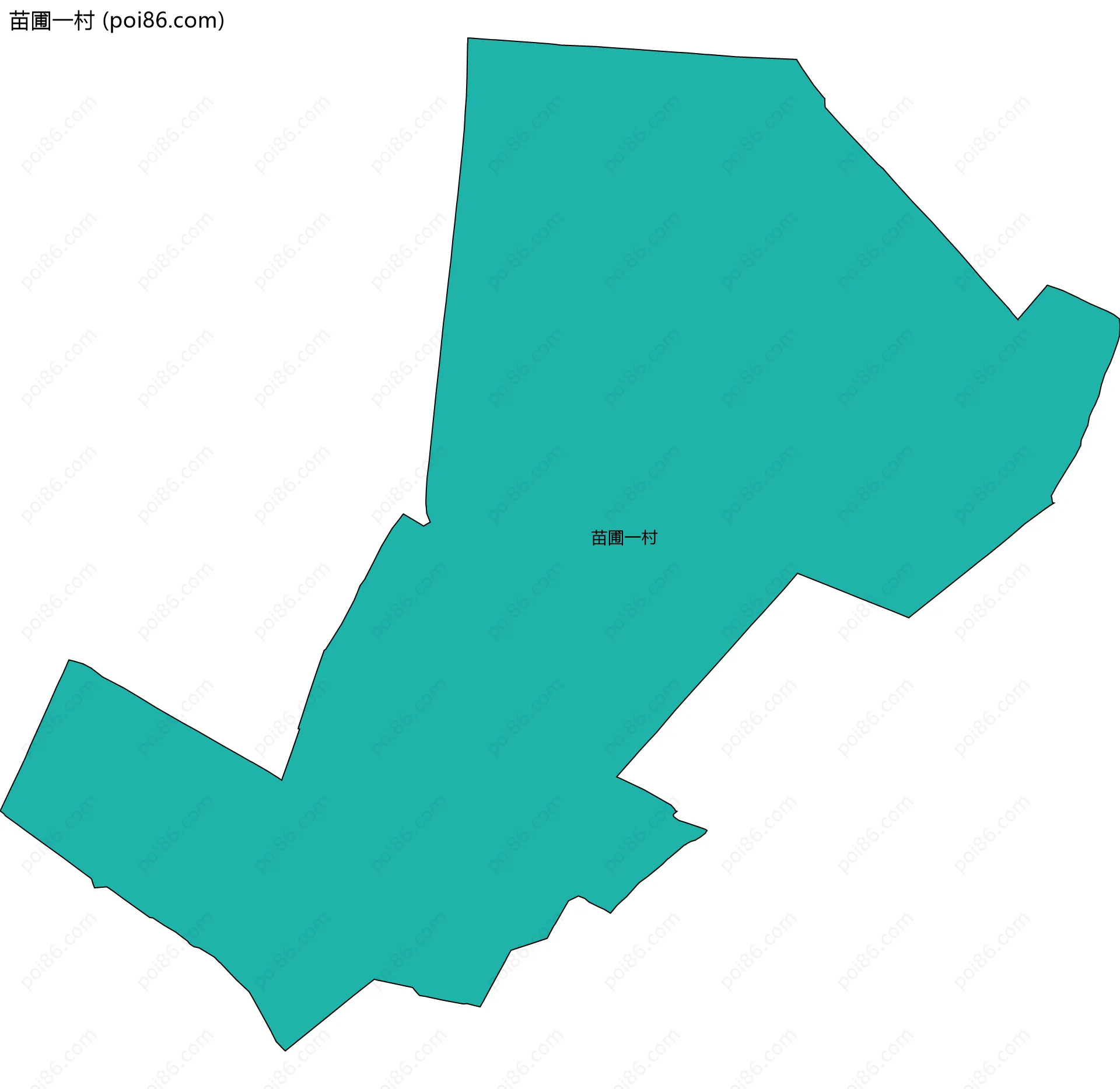 苗圃一村边界地图