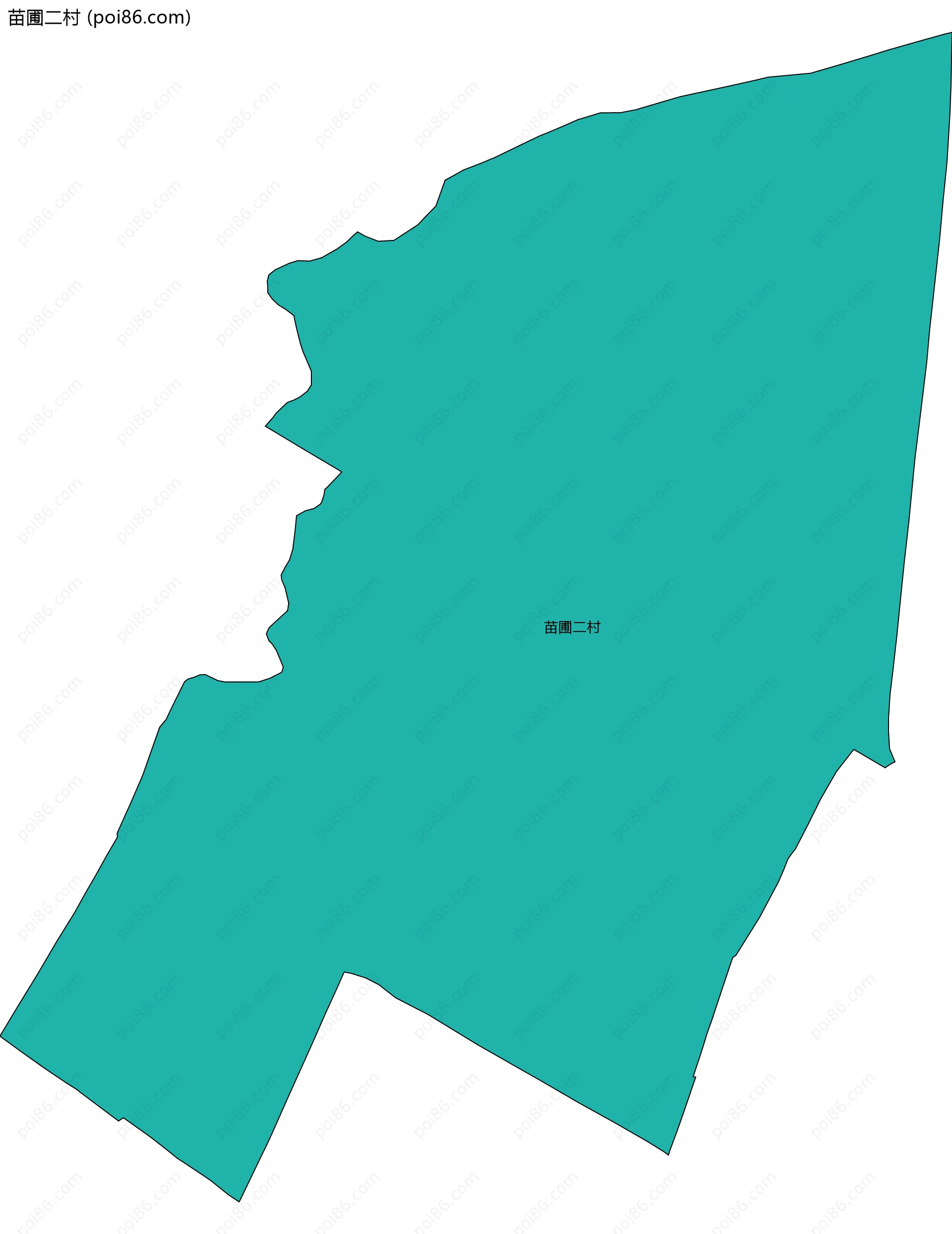 苗圃二村边界地图