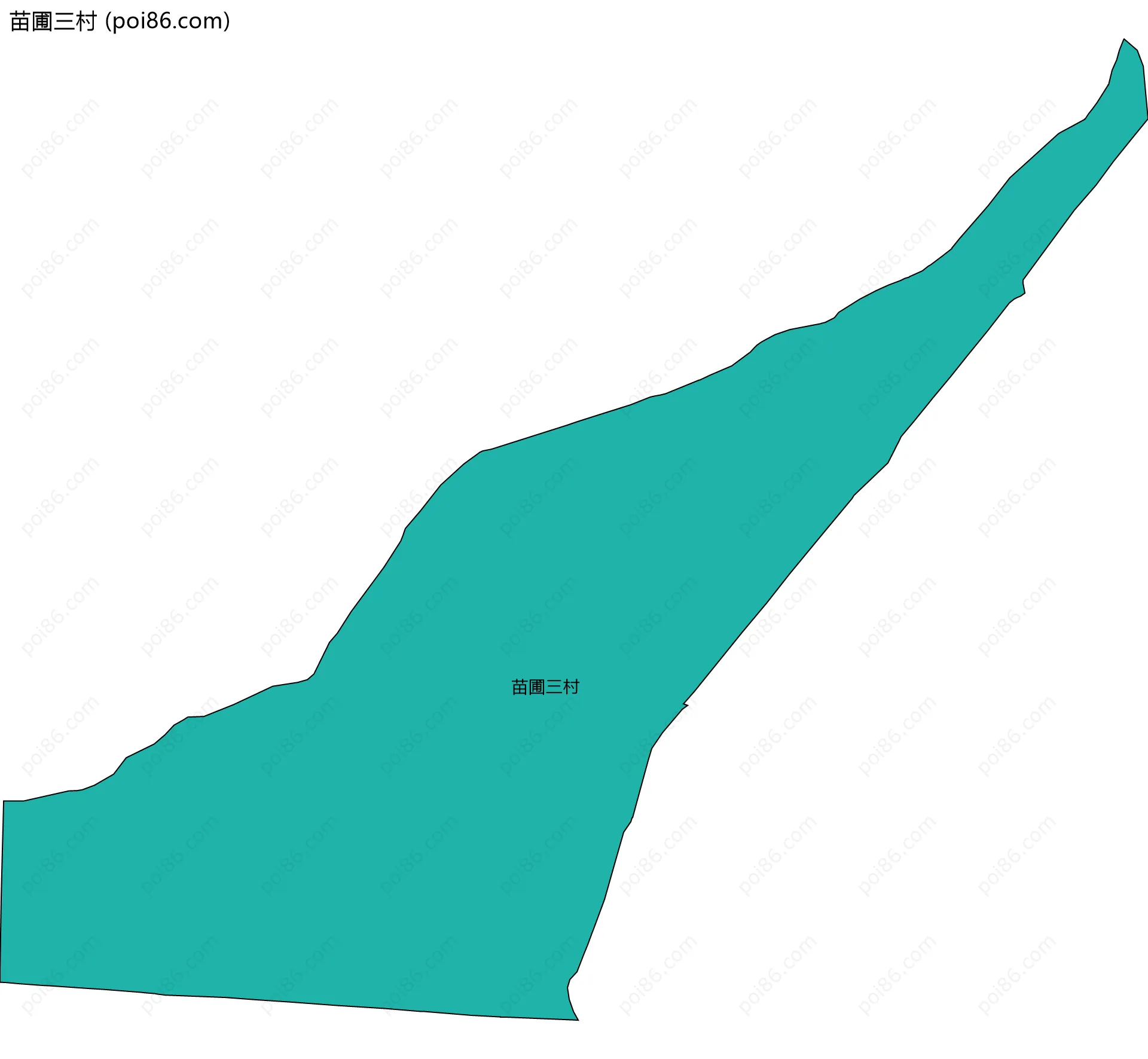 苗圃三村边界地图