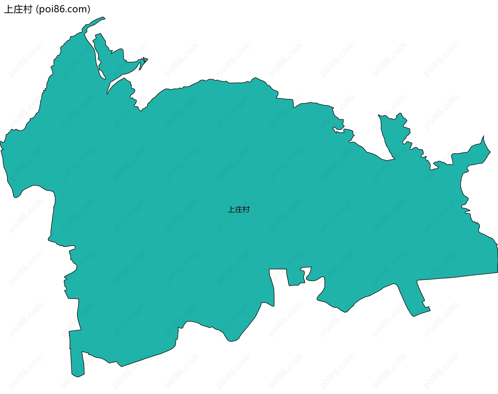 上庄村边界地图
