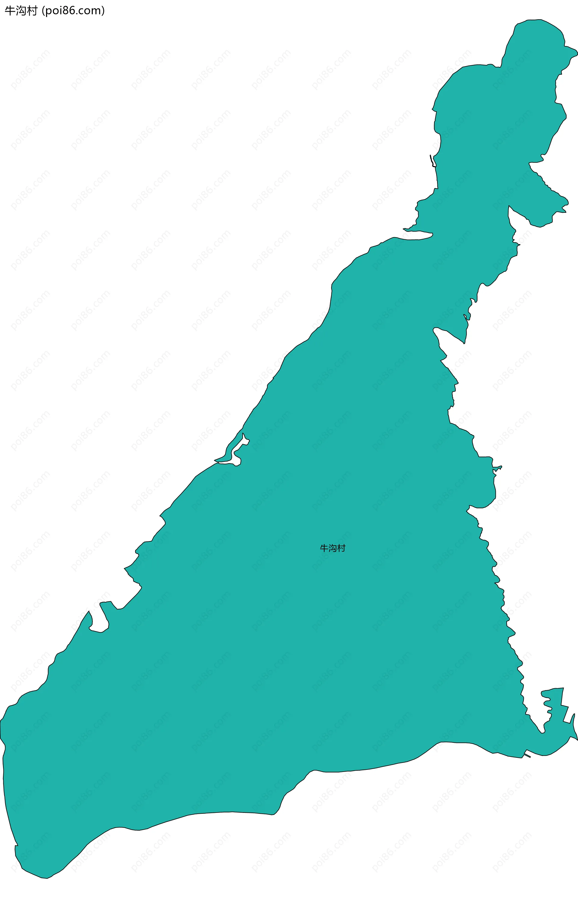 牛沟村边界地图