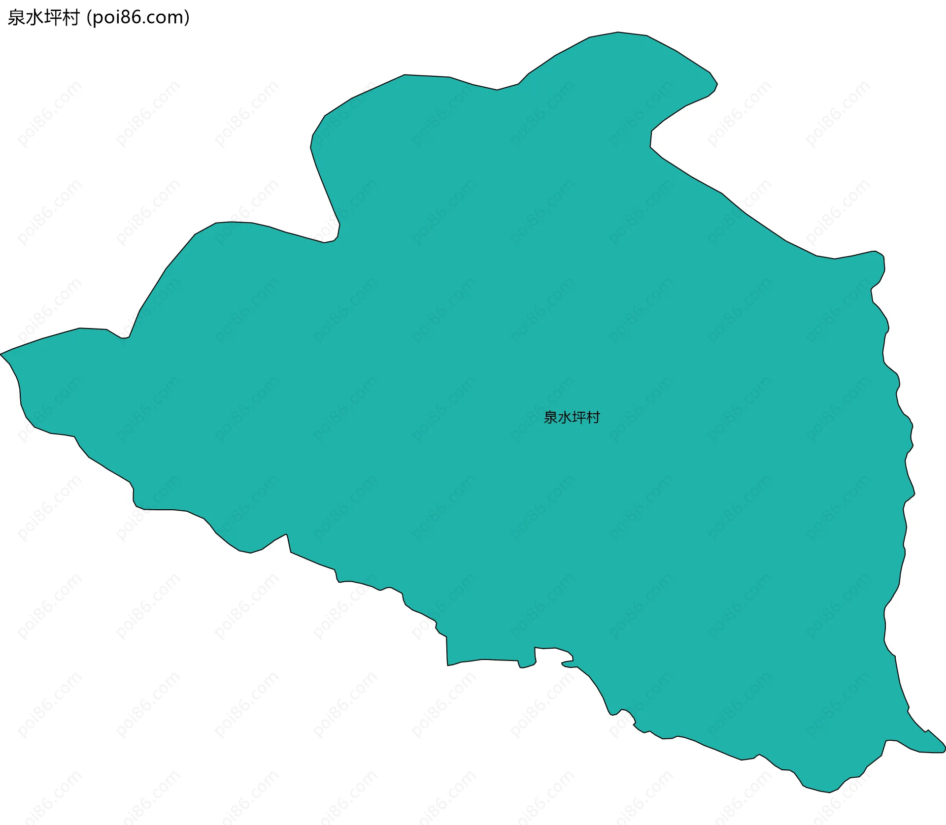 泉水坪村边界地图