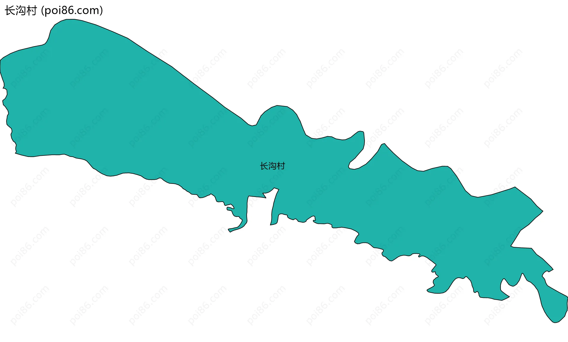 长沟村边界地图