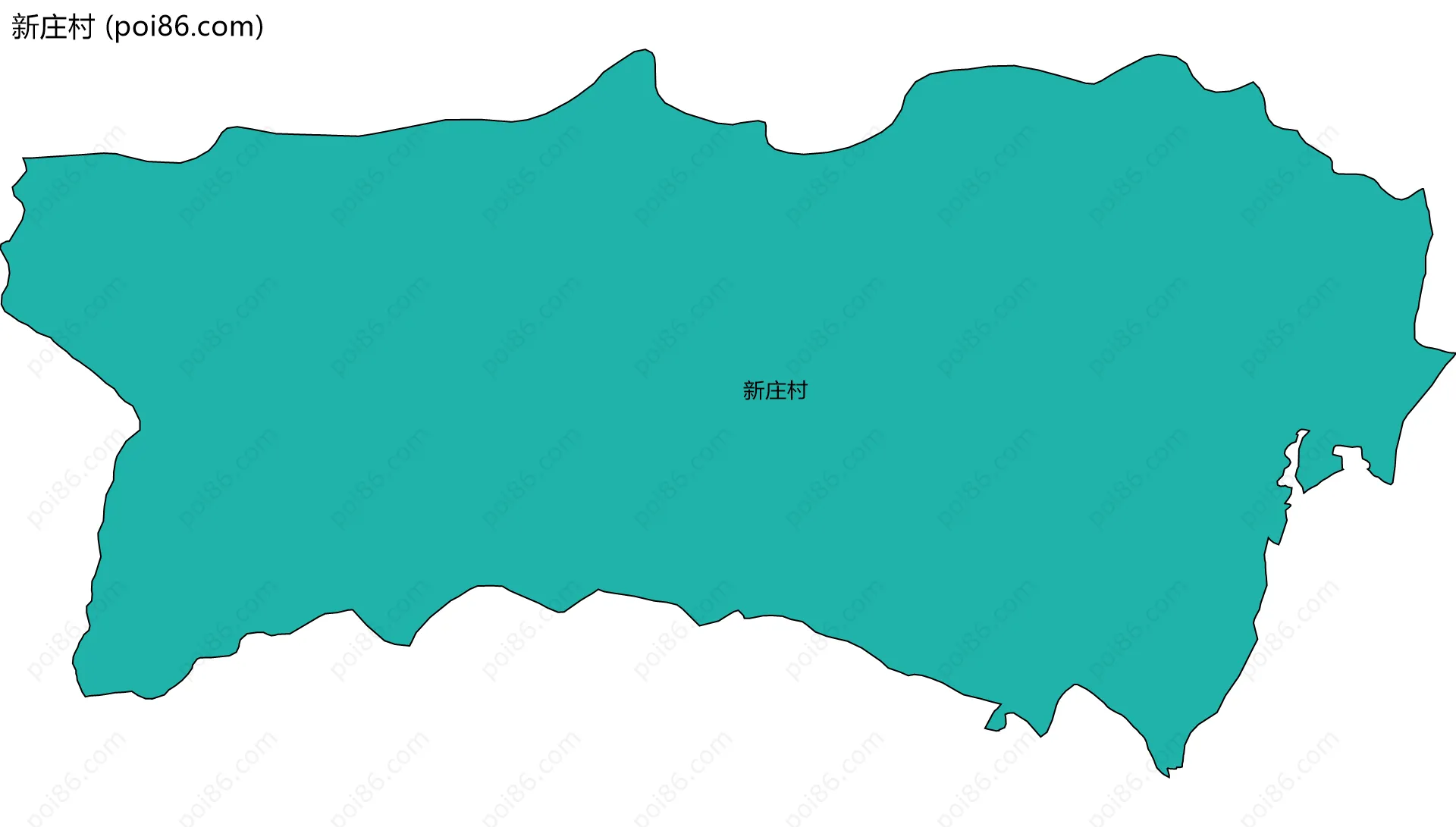 新庄村边界地图